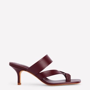 Toe Post Kitten Heels-Deep Wisteria