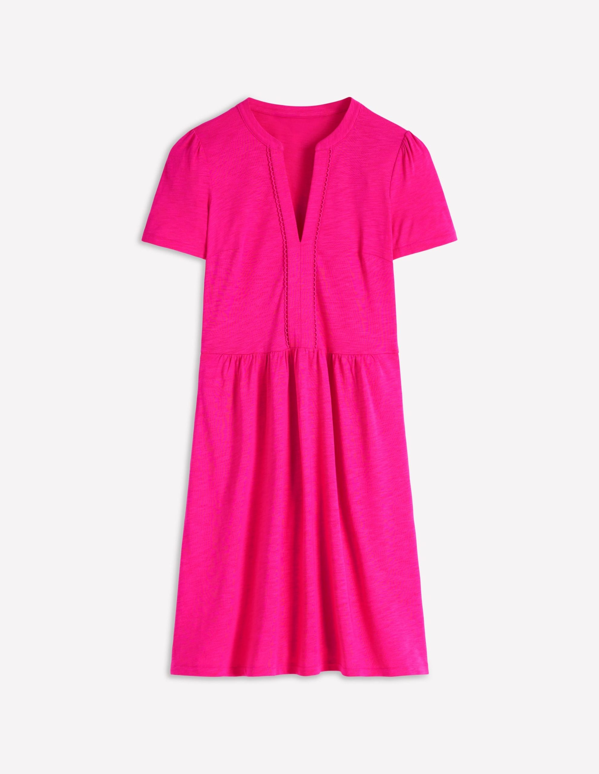 Naomi Short Sleeve Dress-Pink Peony - Image 6