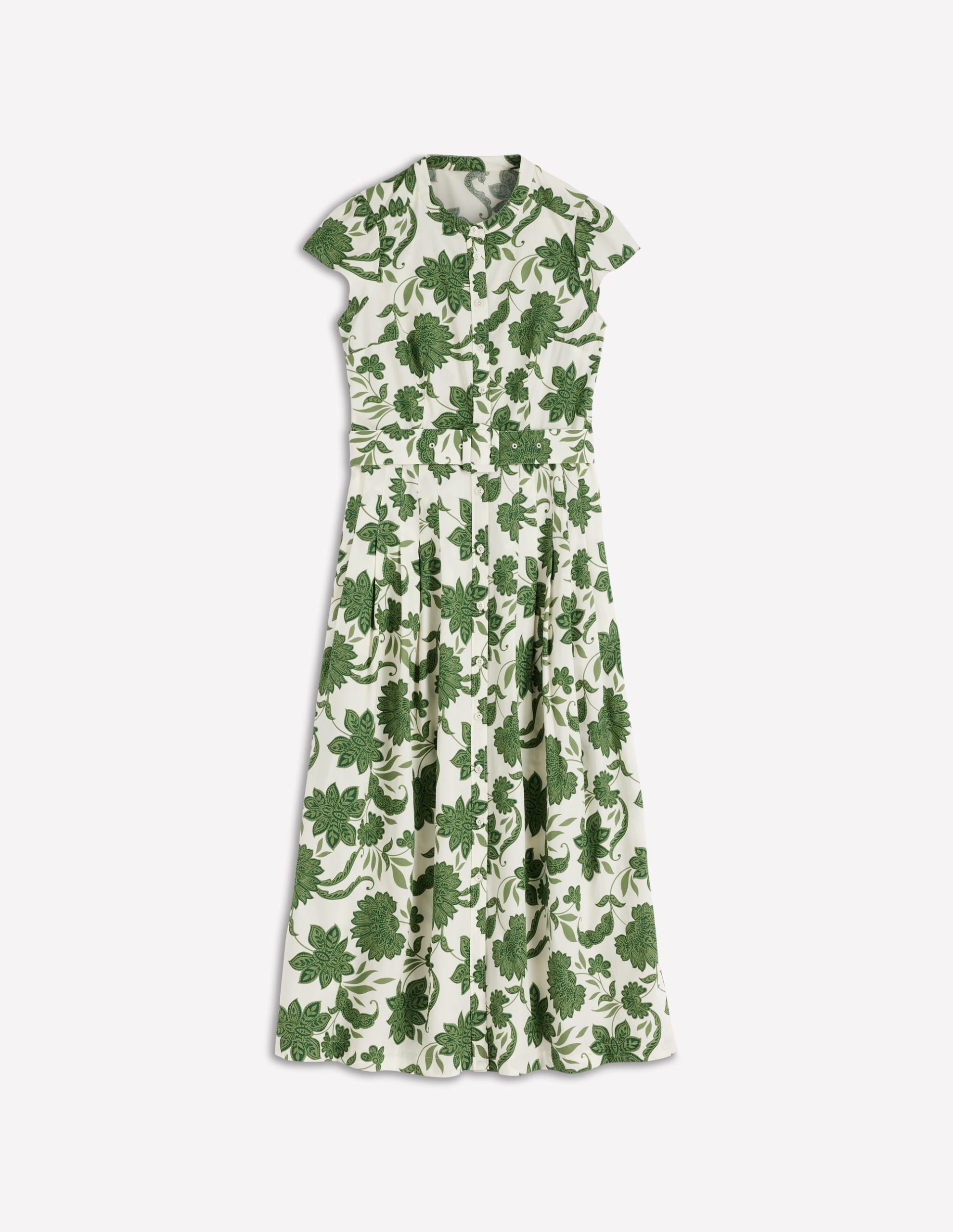 Arabella Cotton Maxi Dress-Green Elegant Blossom - Image 6