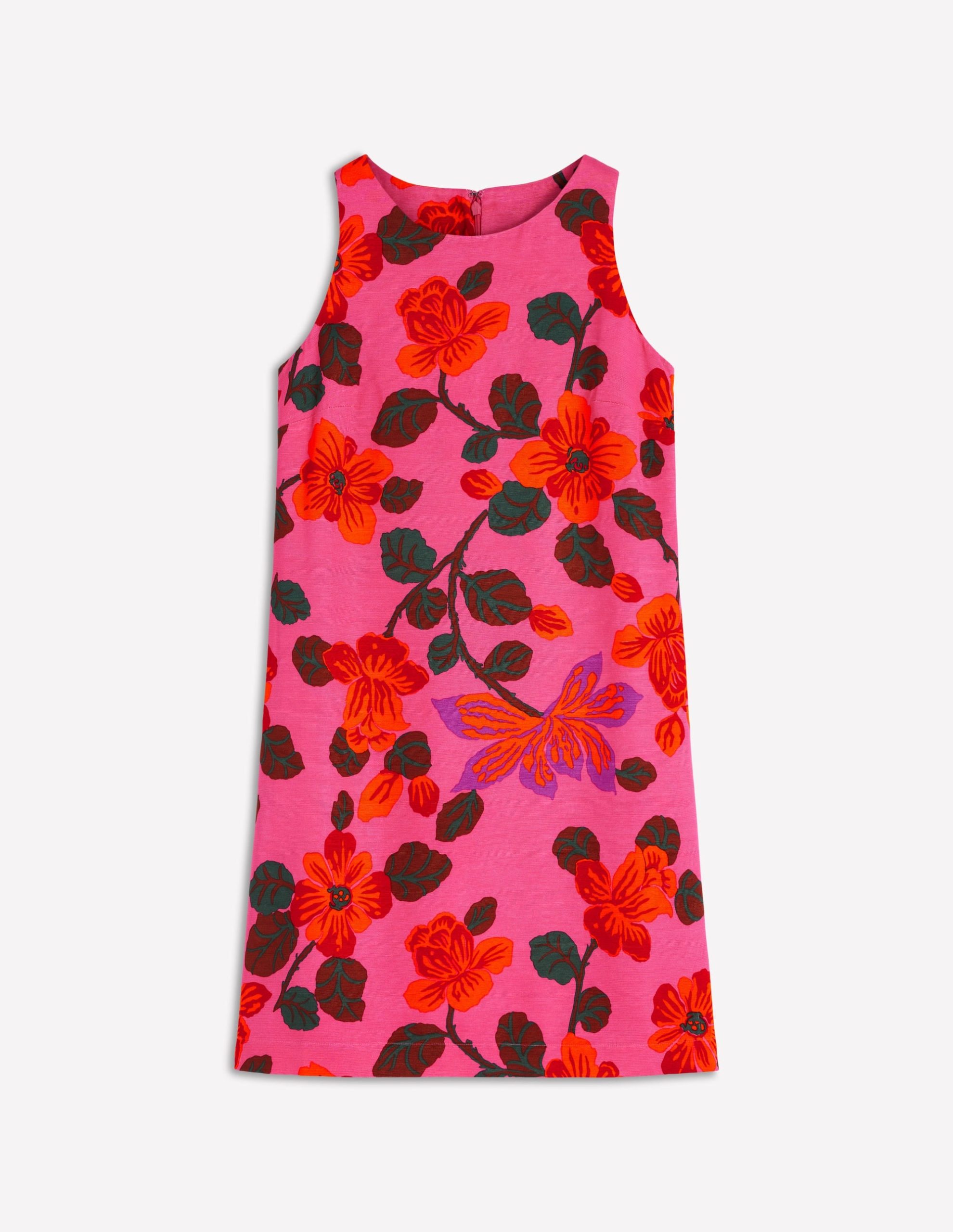 Classic Shift Dress-Pink. Elaborate Blossom - Image 7