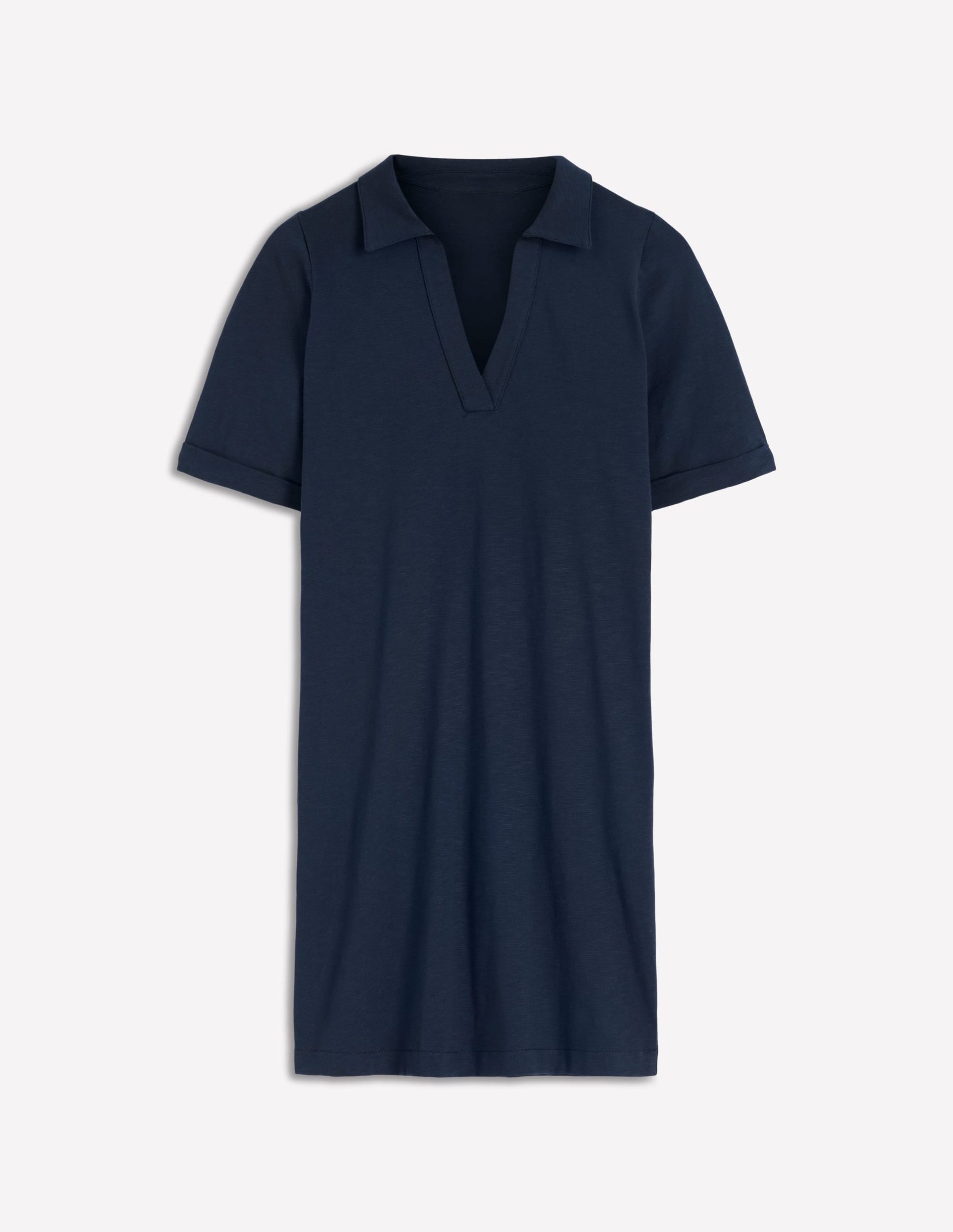 Tilda Jersey T-shirt Dress-Navy - Image 5