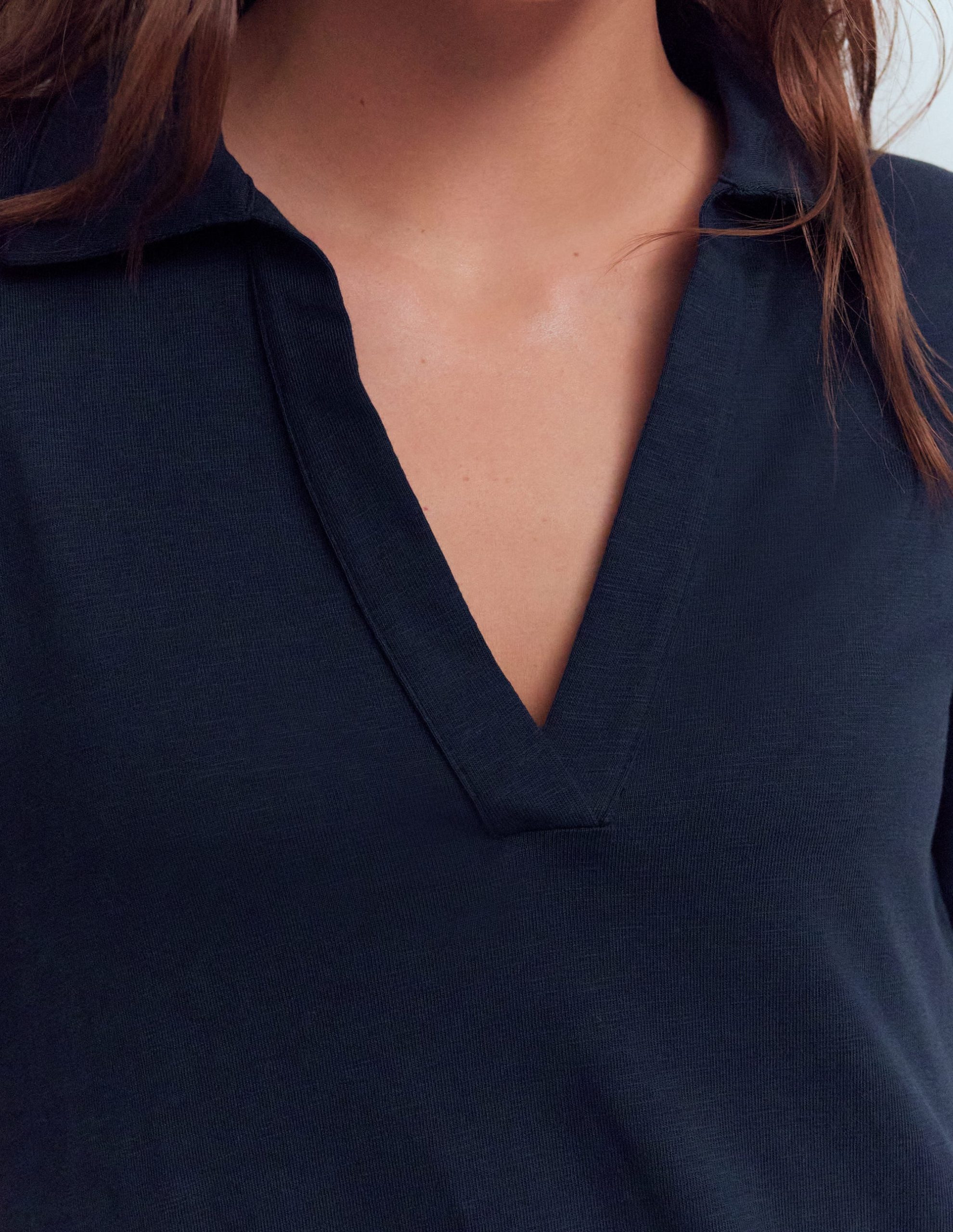 Tilda Jersey T-shirt Dress-Navy - Image 2