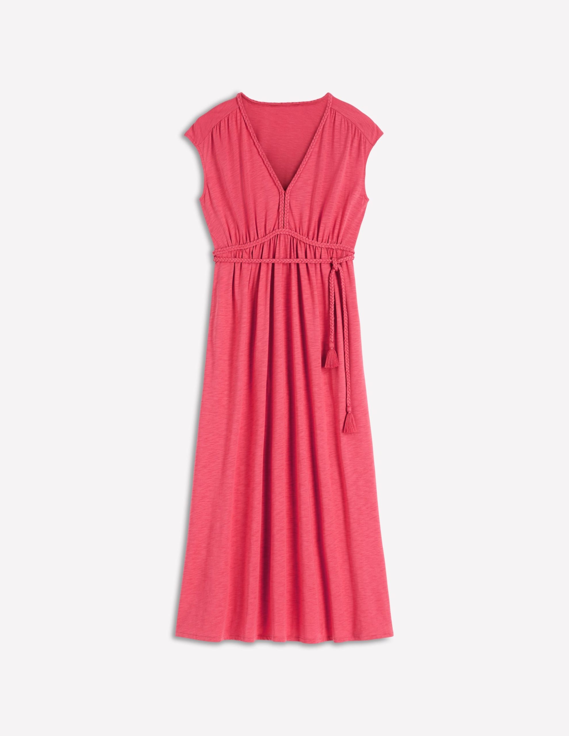 Heidi Ruched Rope Jersey Dress-Winter Blush - Image 7