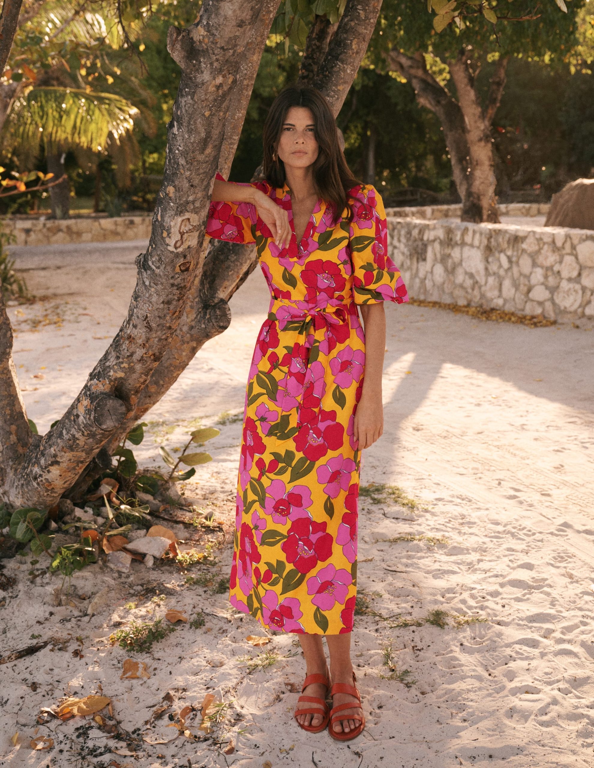 Octavia Cotton Dress-Yellow. Radiant Bloom