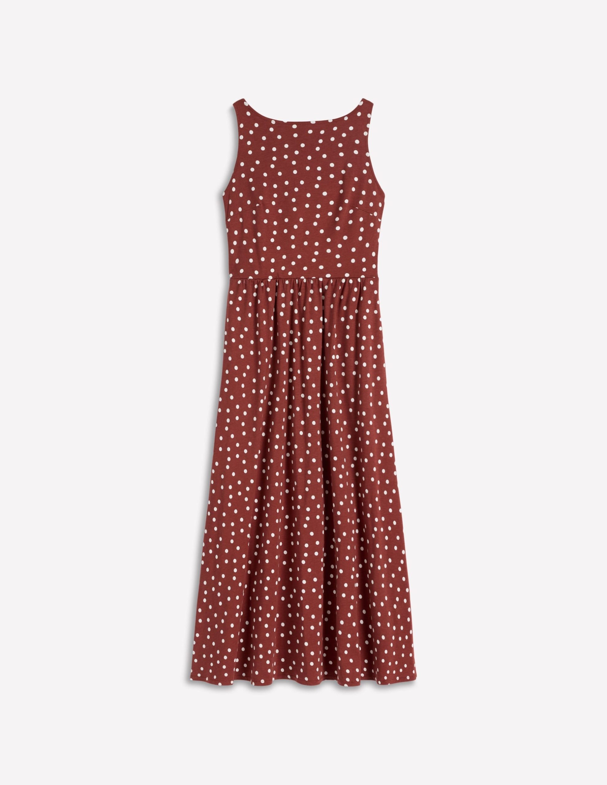 Saoirse Smock Back Dress-Roasted Brown. Painted Dot - Image 6