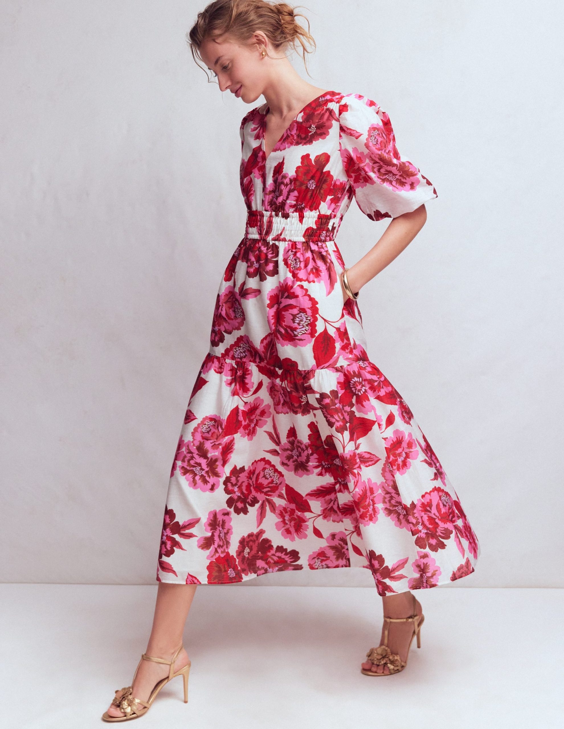Irene Occasion Dress-Pink Opulent Blossom - Image 4