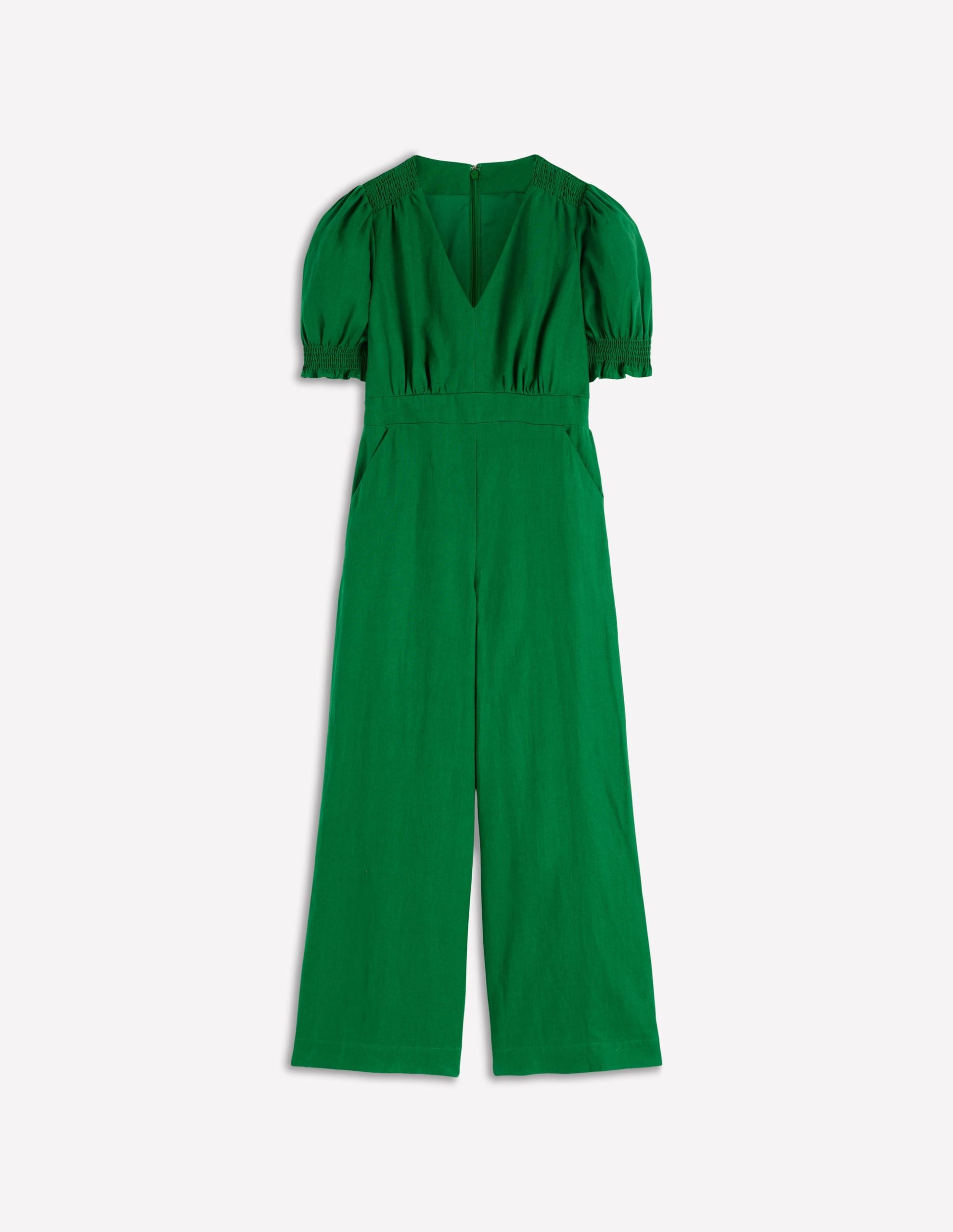 Anna Linen Jumpsuit-Amazon Green - Image 6