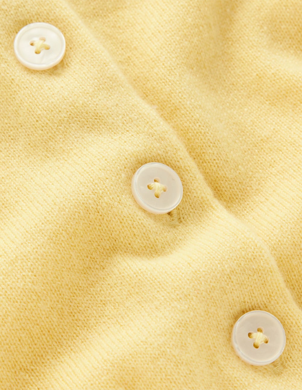 Cropped Cashmere Cardigan-Sandstone Yellow - Image 9