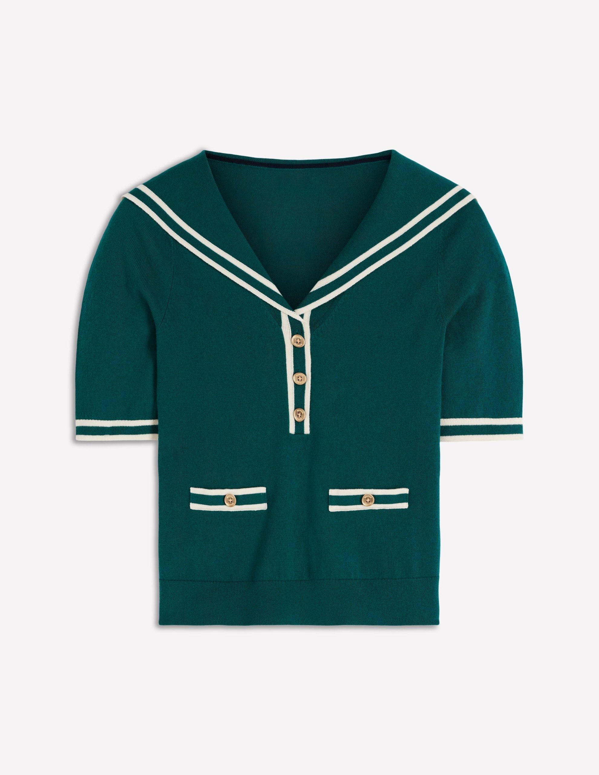 Sailor Collar sweater-Green - Image 5
