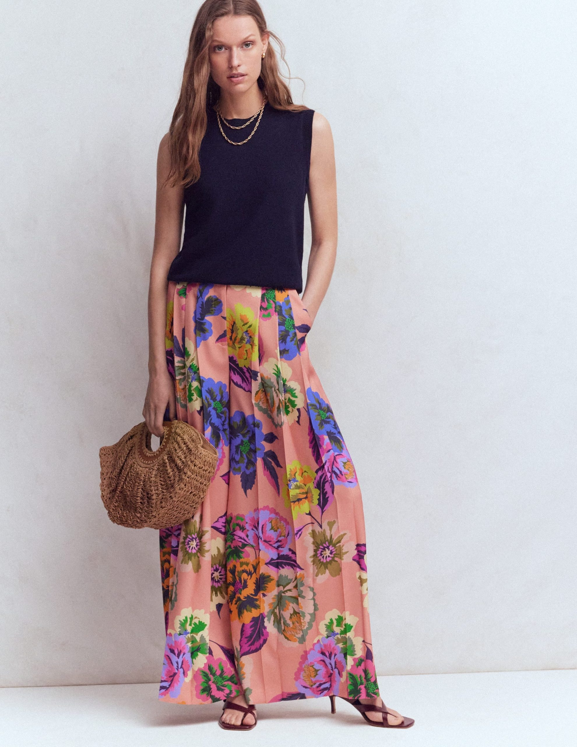 Regent Wide Leg Pants-Multi. Opulent Blossom - Image 6