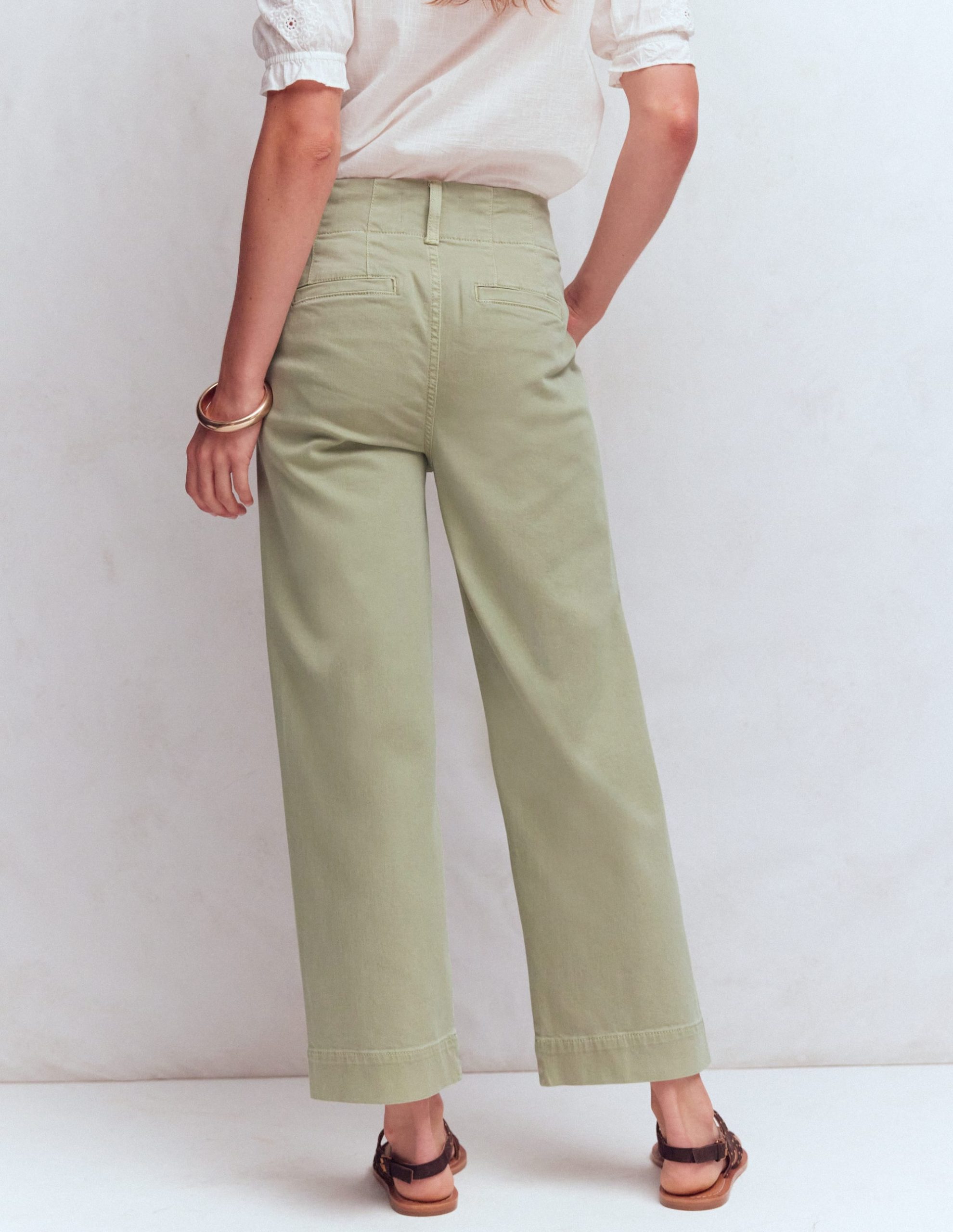 Primrose Cropped Pants-Soft Green - Image 3
