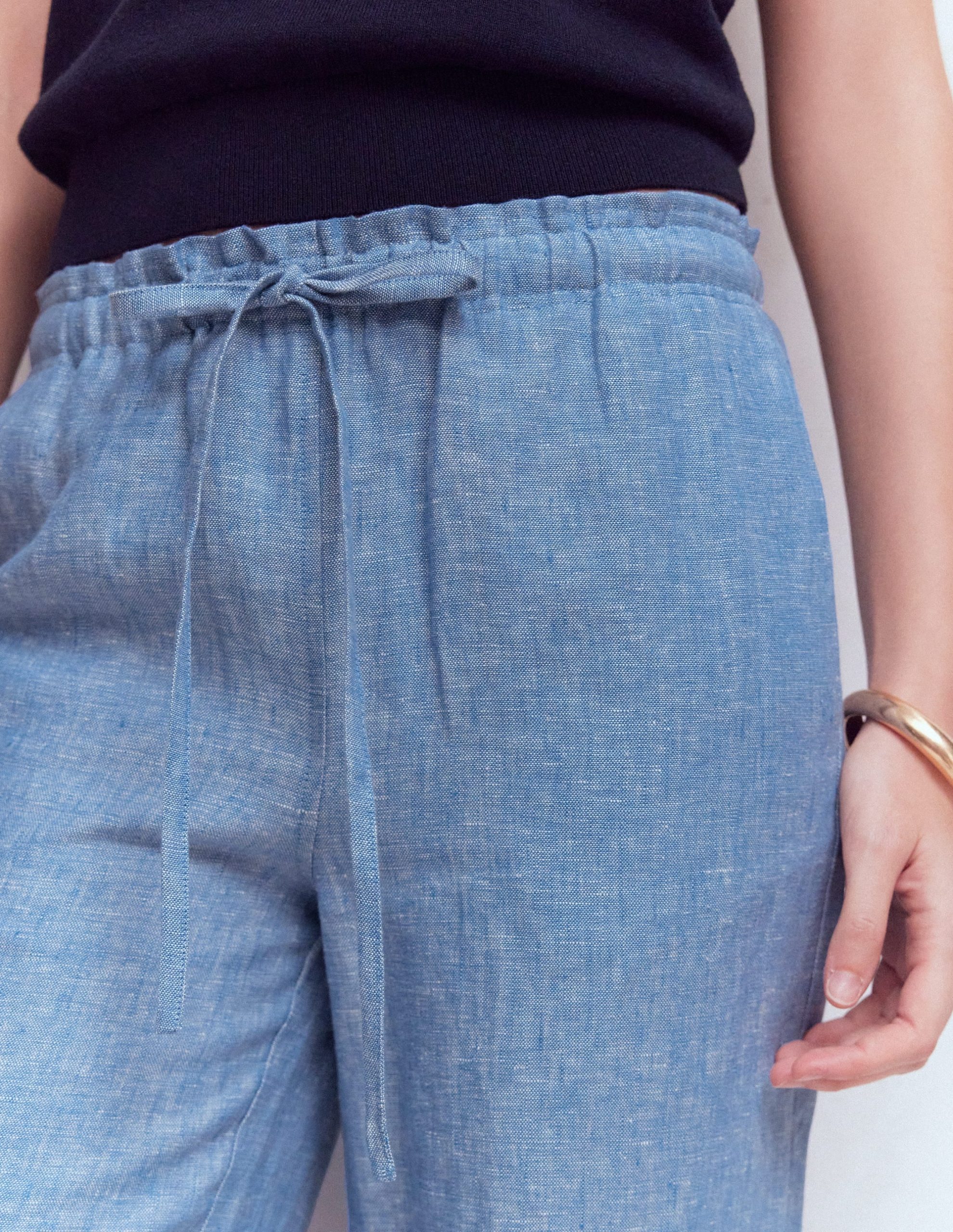 Islington Linen Pants-Blue Chambray - Image 2