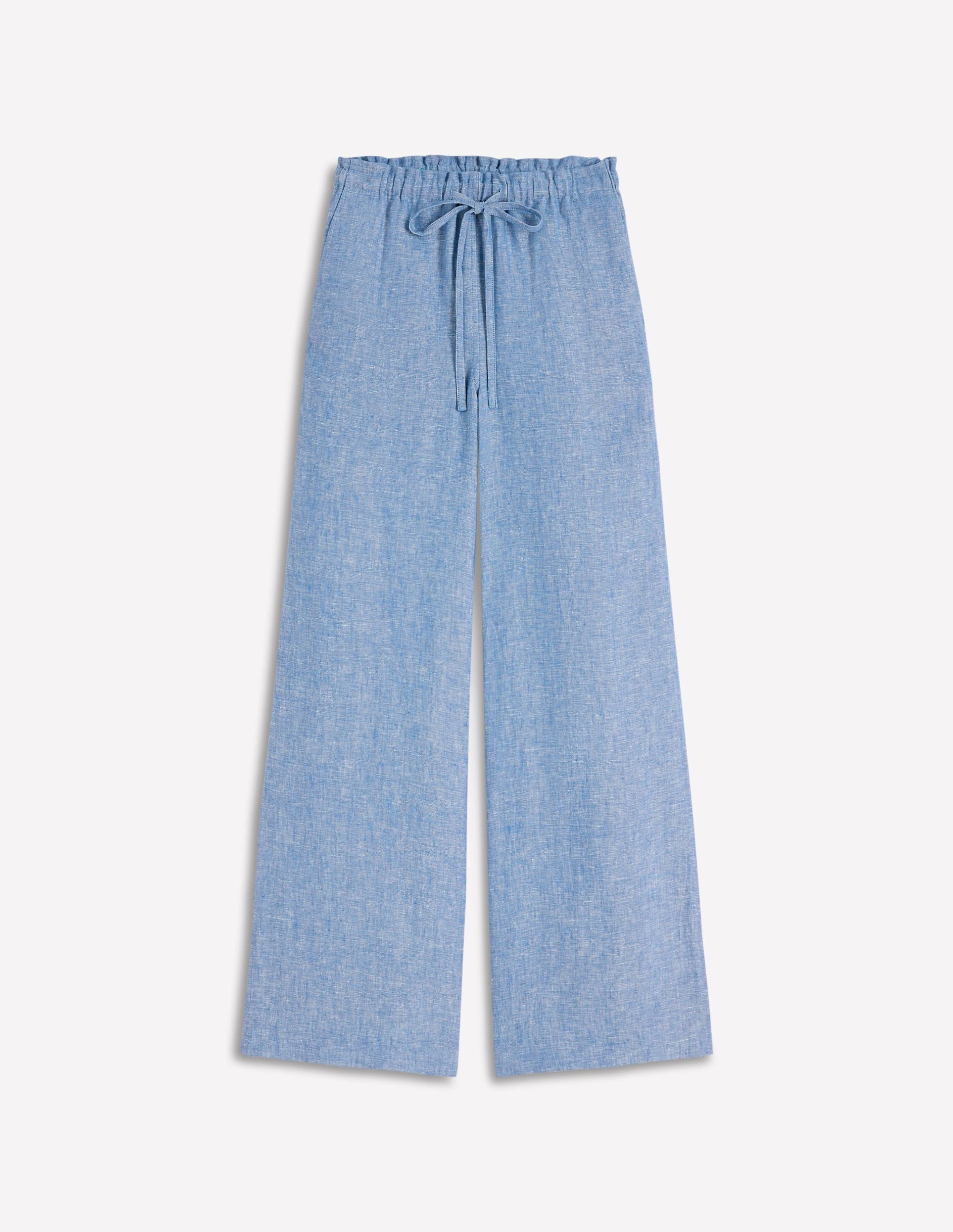 Islington Linen Pants-Blue Chambray - Image 6
