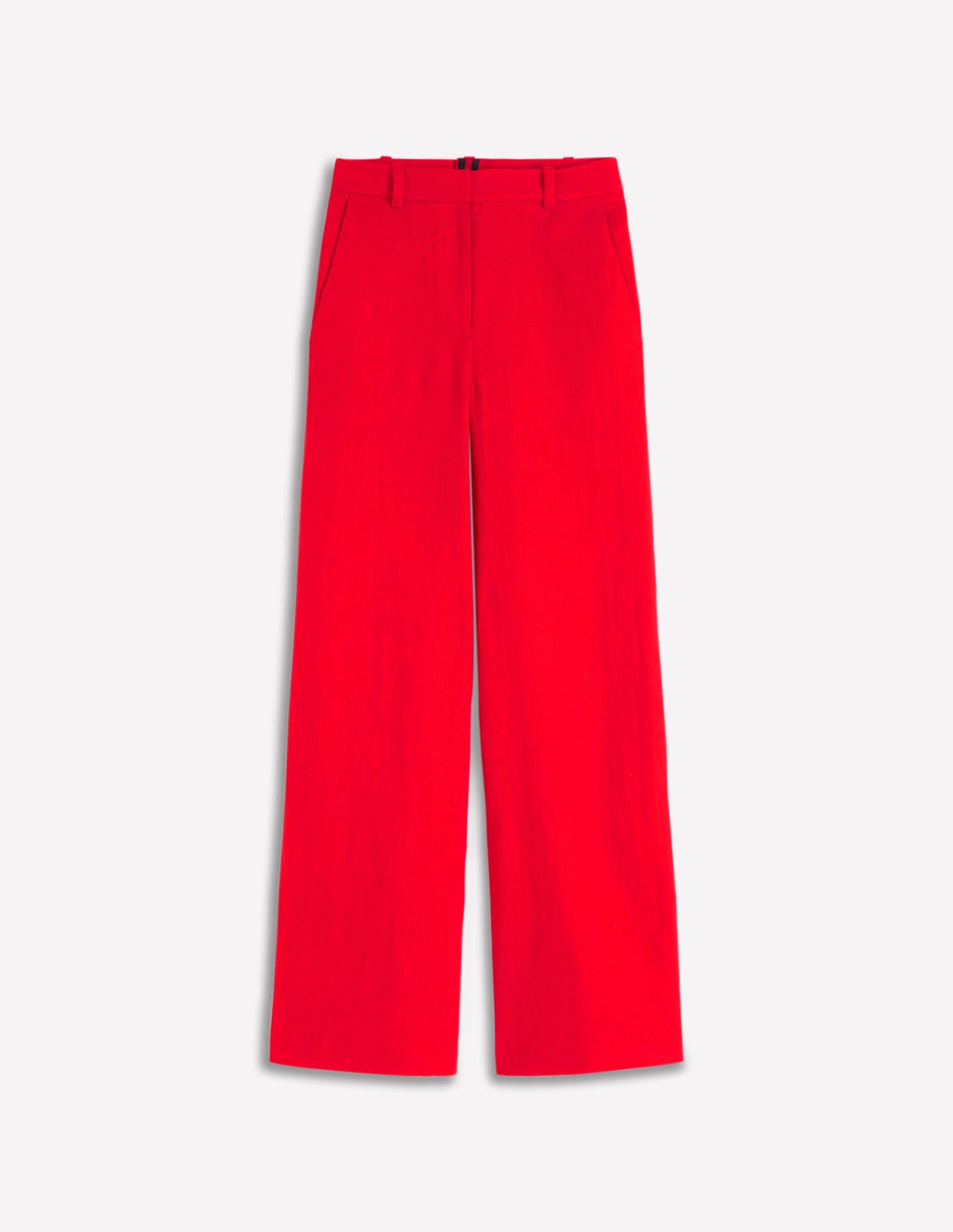 Belgravia Linen Pants-Bright Cherry - Image 7