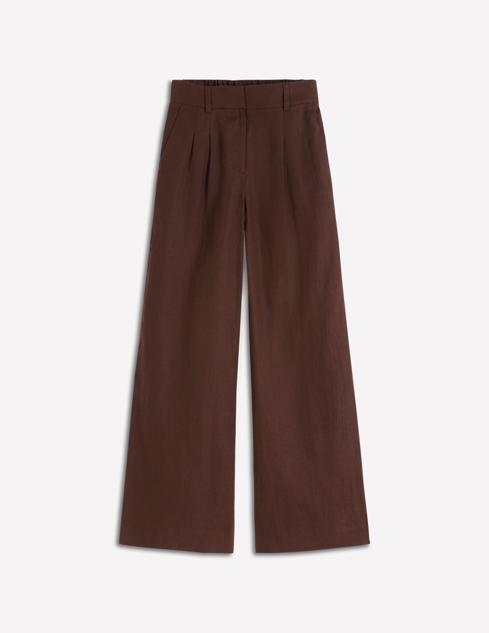 Kensington Linen Pants-Bitter Chocolate - Image 6