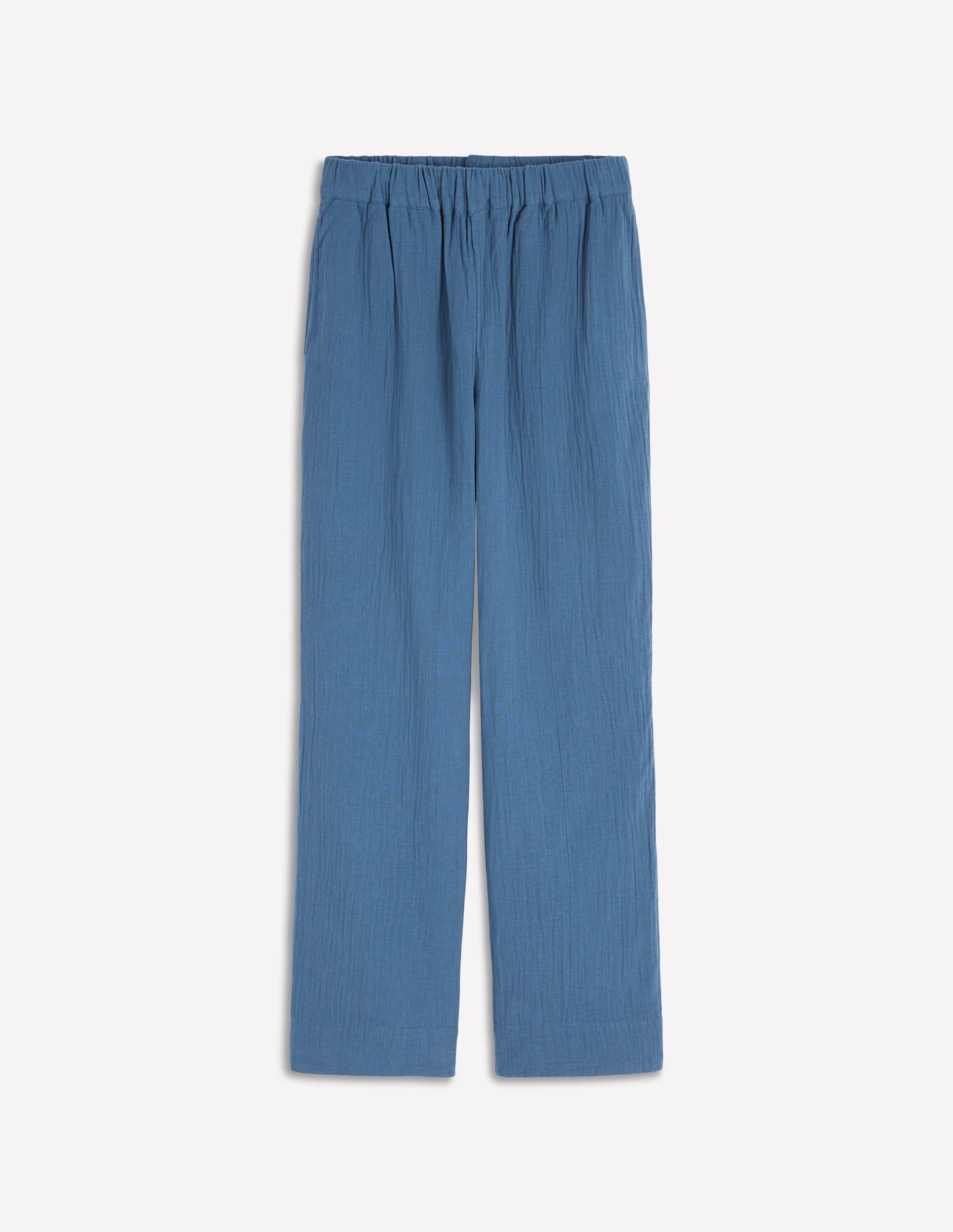 Pull On Double Cloth Pants-Seamist Blue - Image 5