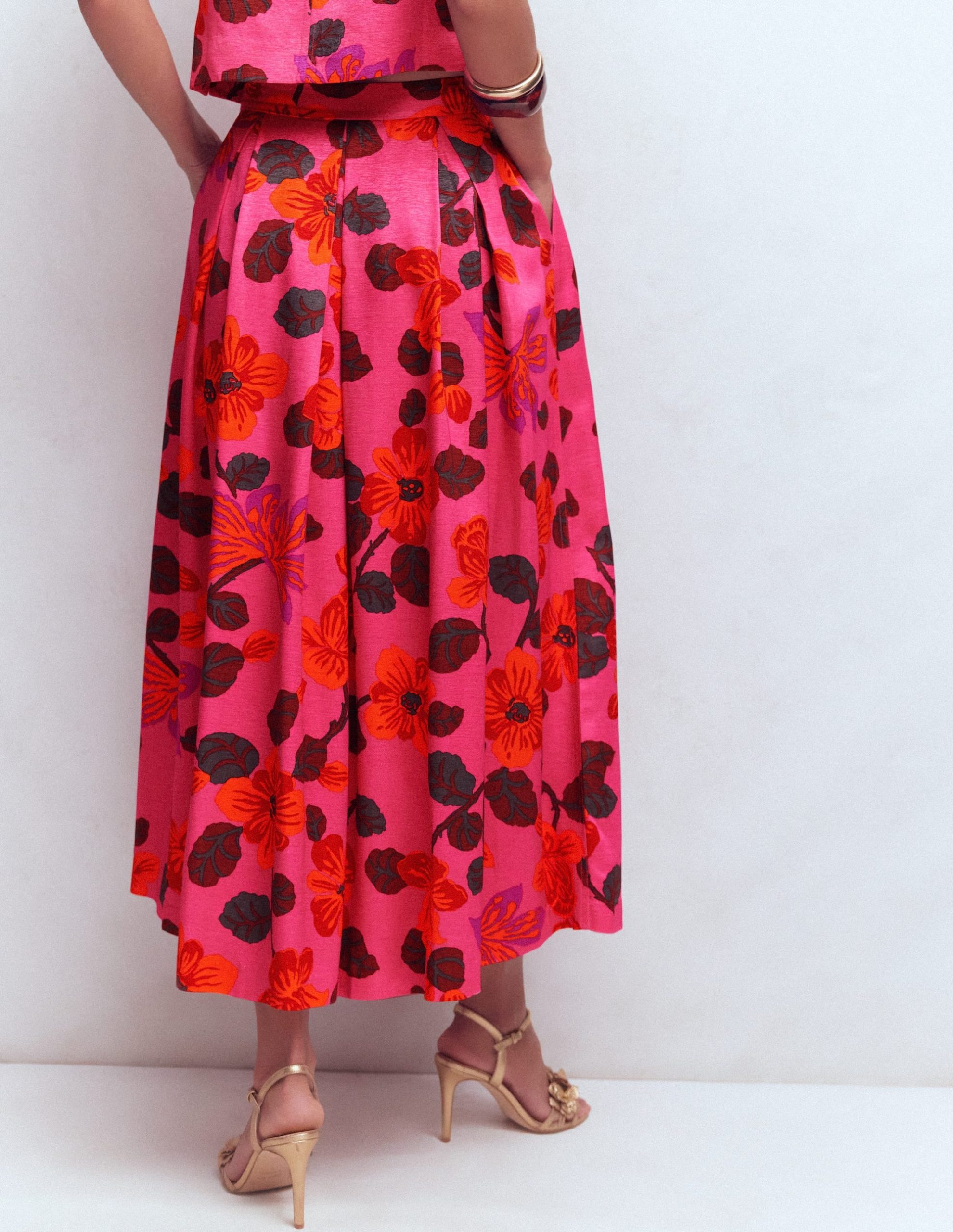 Verity Maxi Skirt-Pink. Elaborate Blossom - Image 3