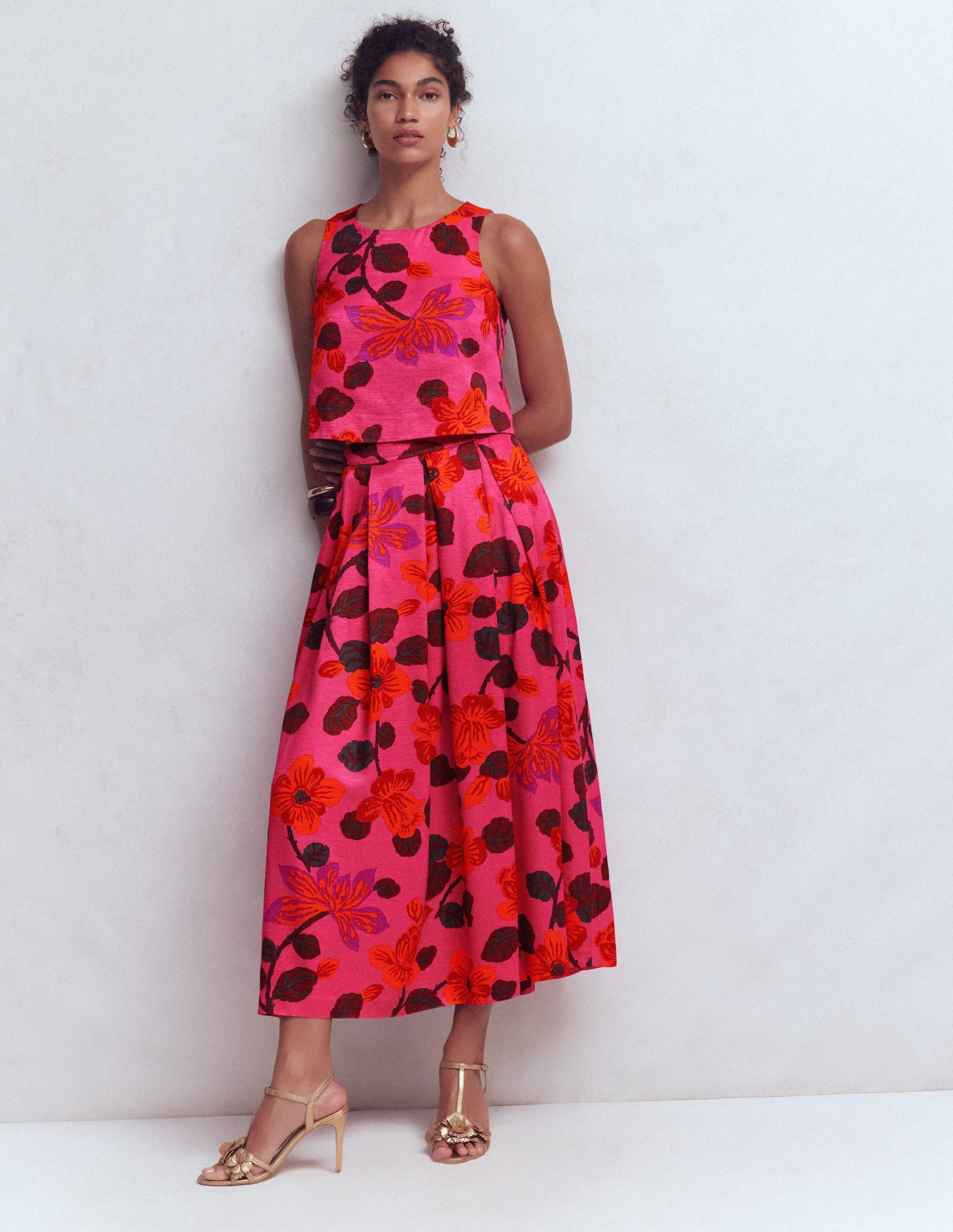 Verity Maxi Skirt-Pink. Elaborate Blossom - Image 4