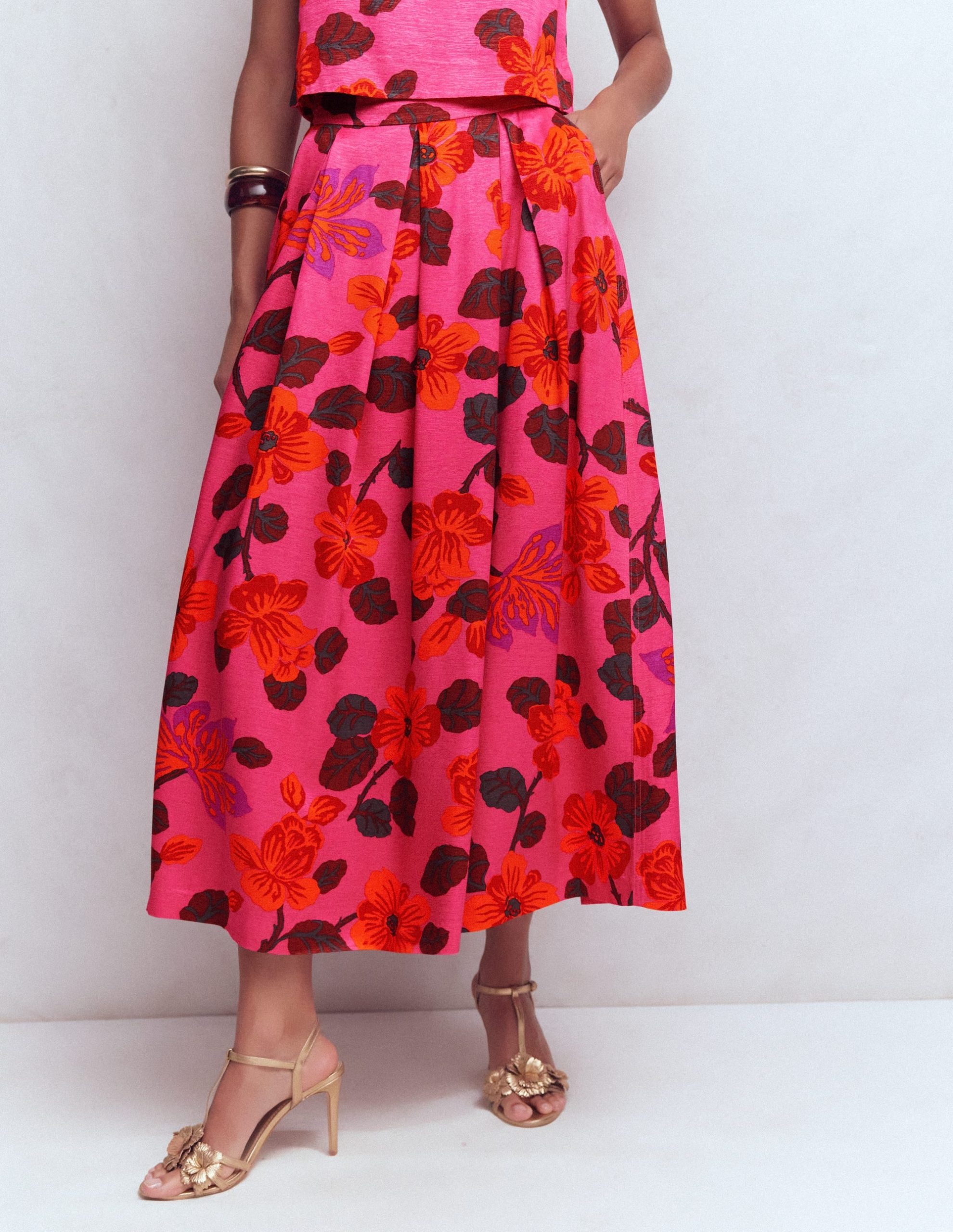 Verity Maxi Skirt-Pink. Elaborate Blossom - Image 6