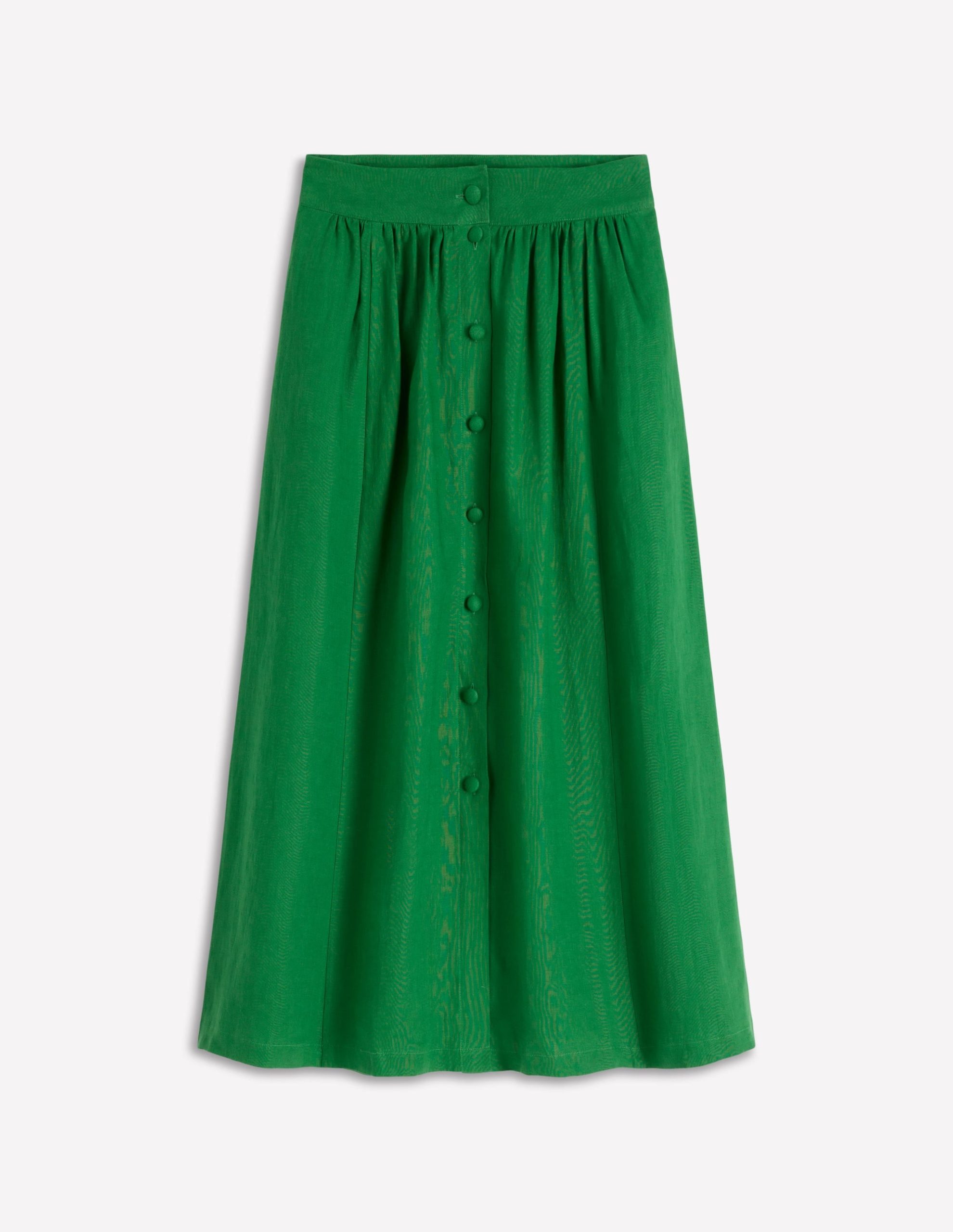 Emma Linen Maxi Skirt-Highland Green - Image 6