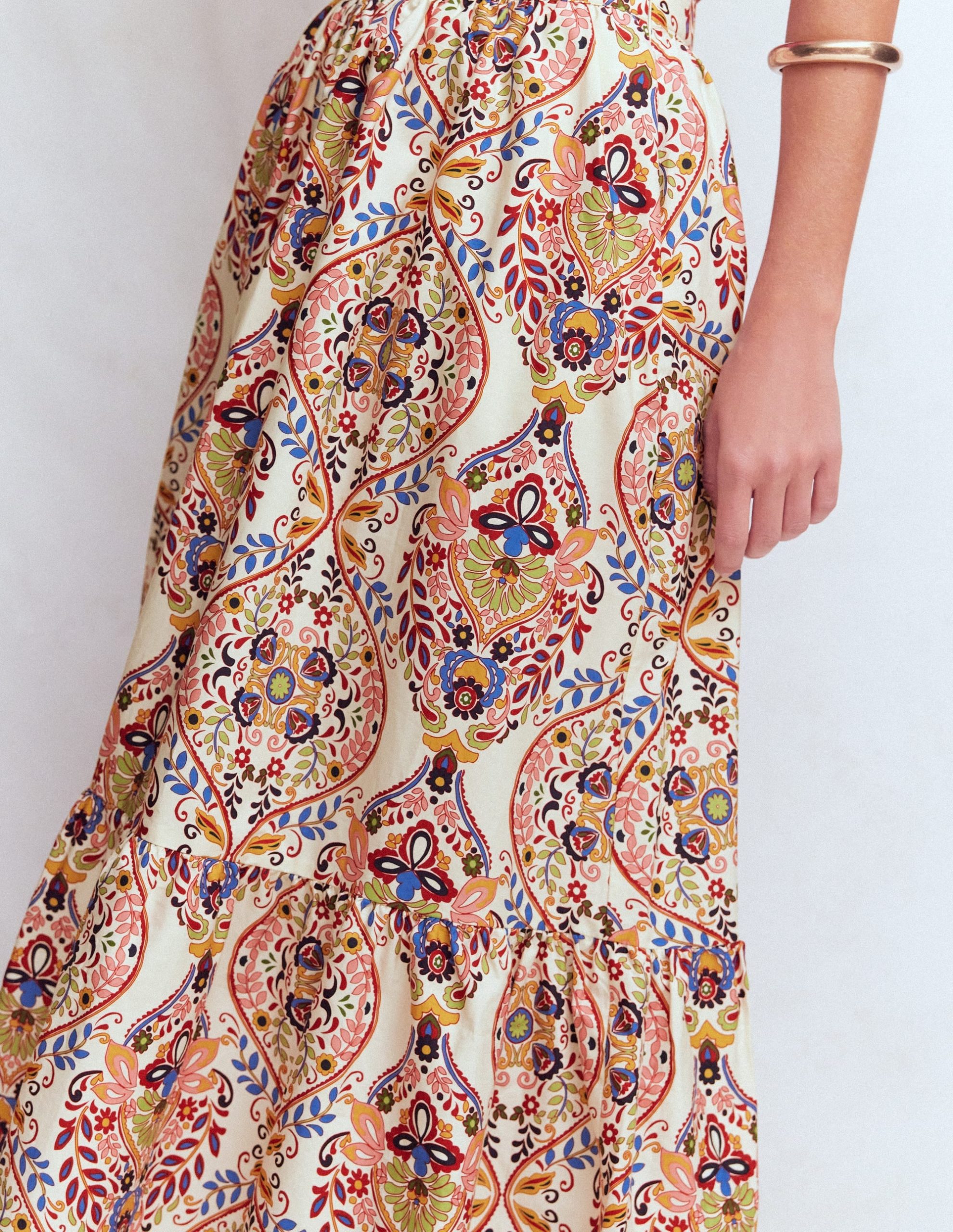 Abigail Poplin Maxi Skirt-Multi. Enchanted Gardenia - Image 2