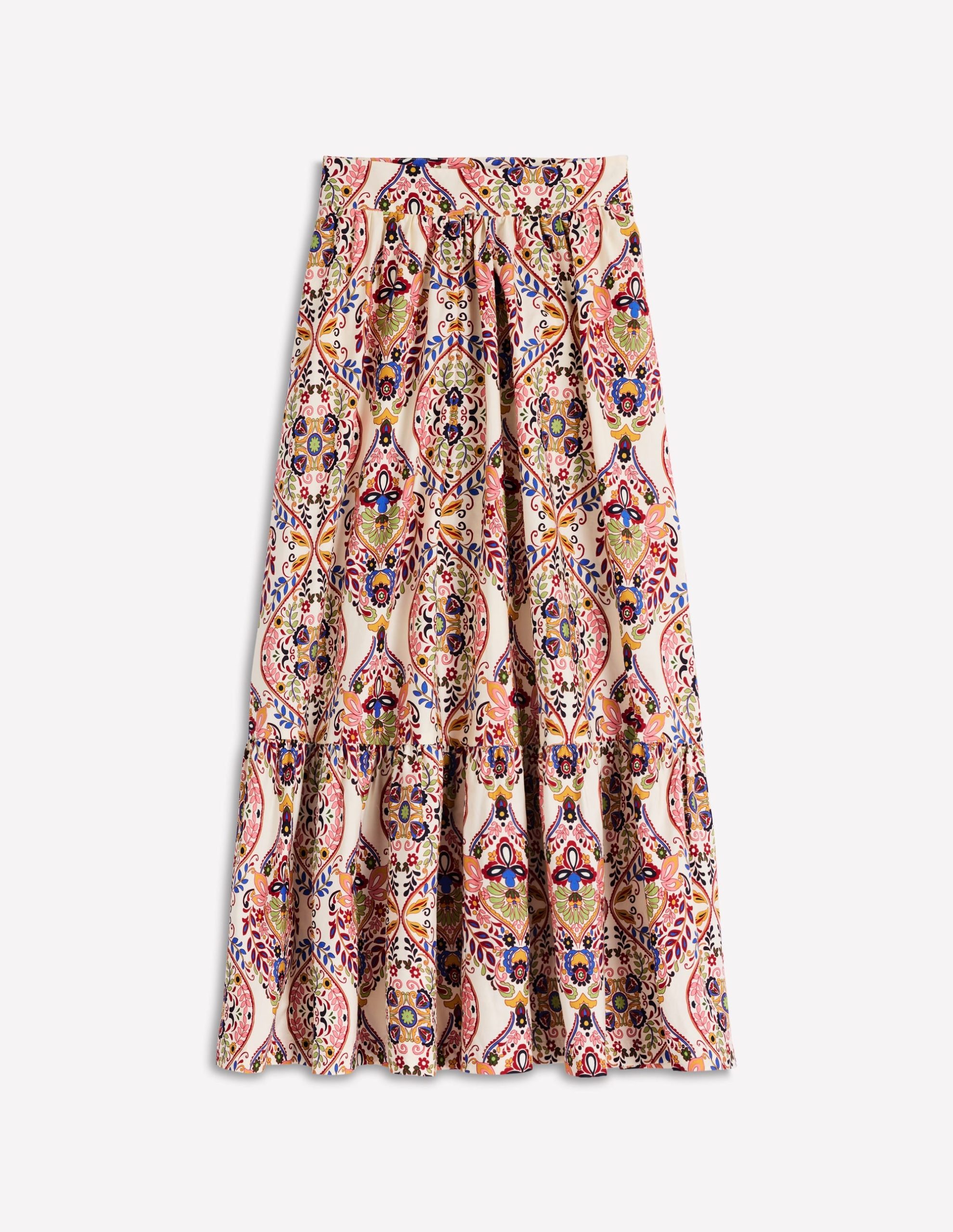 Abigail Poplin Maxi Skirt-Multi. Enchanted Gardenia - Image 6