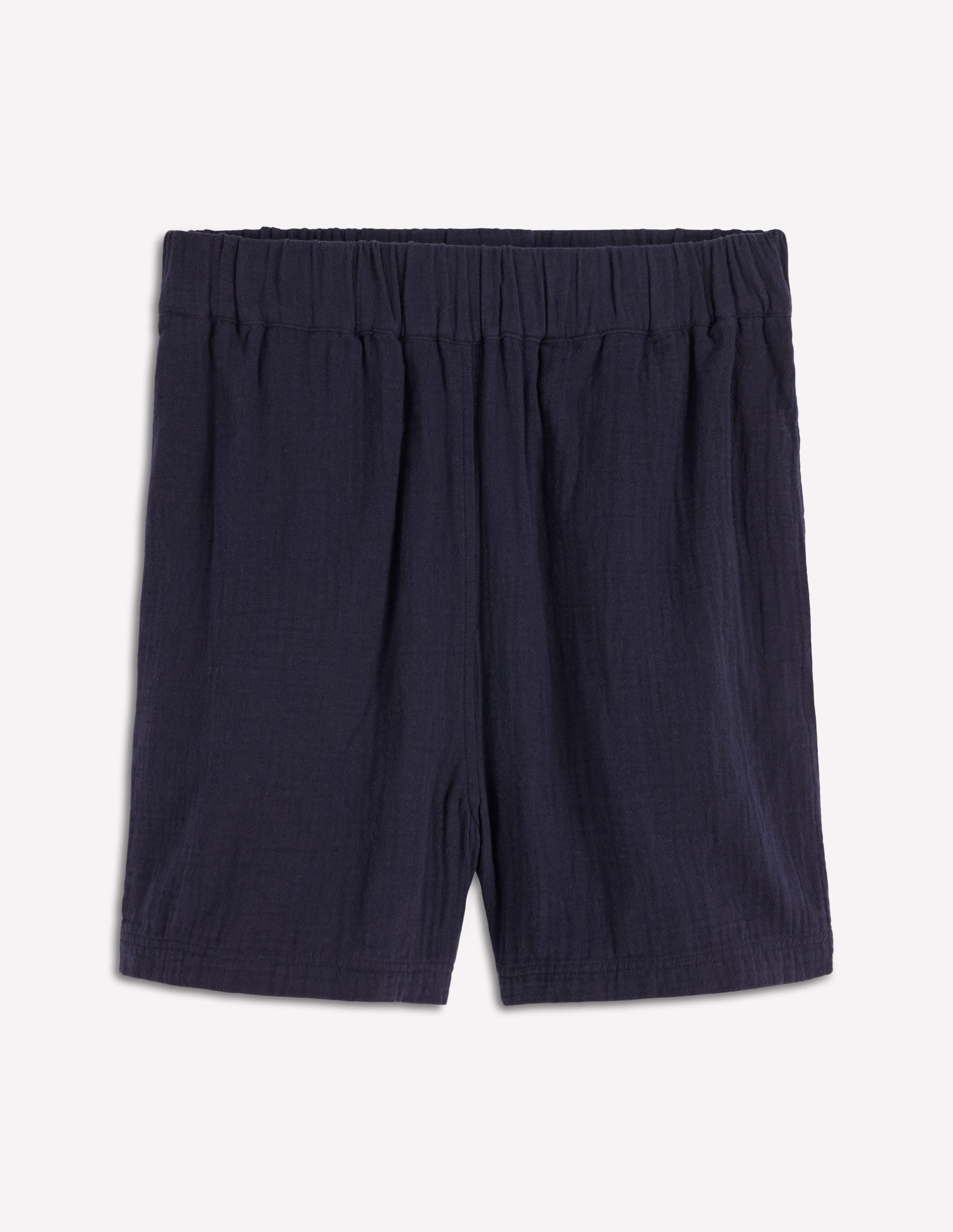 Pull On Double Cloth Shorts-Navy - Image 6
