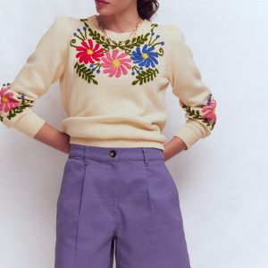 Chino Shorts-Purple Thistle
