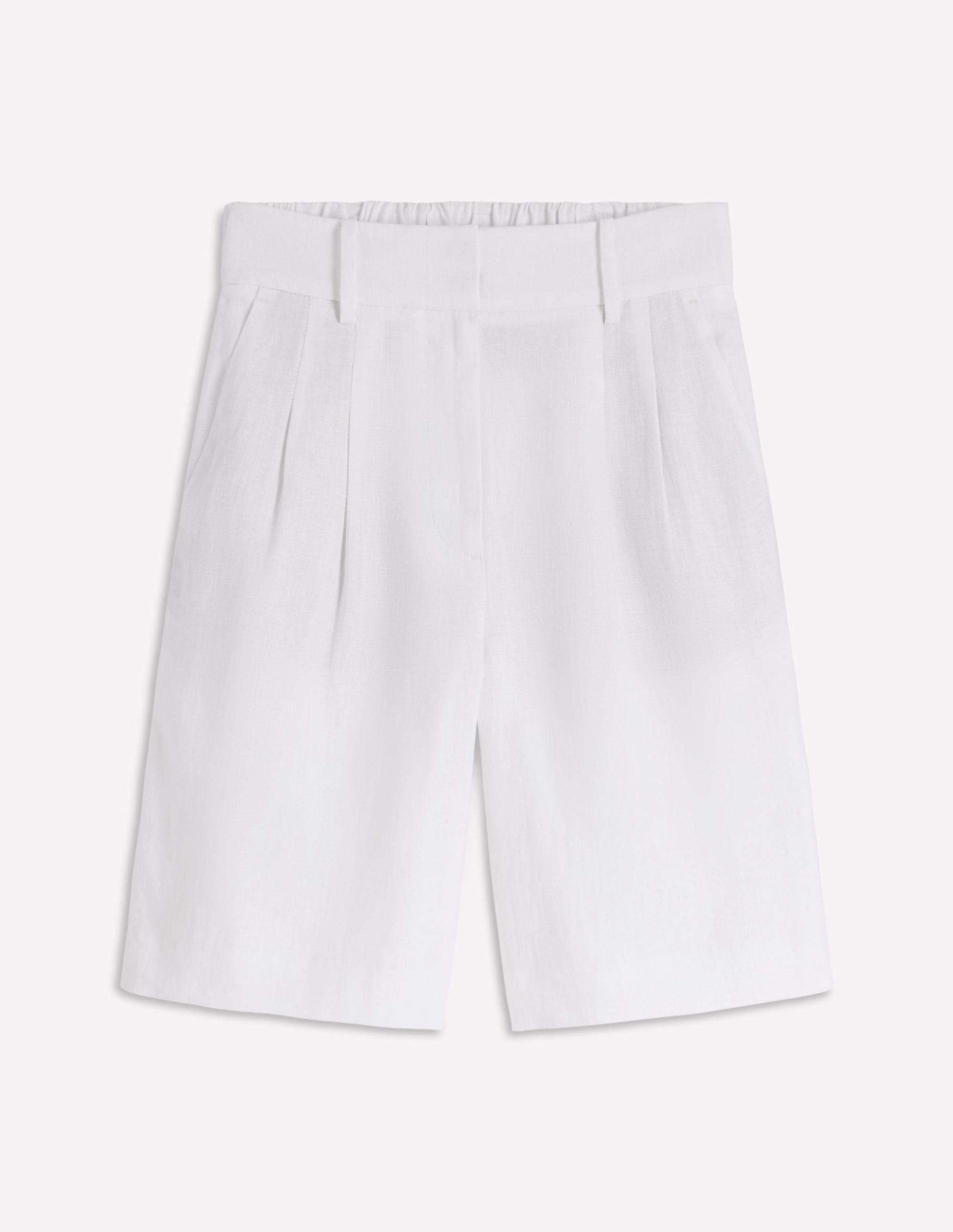 Kensington Linen Shorts-White - Image 6