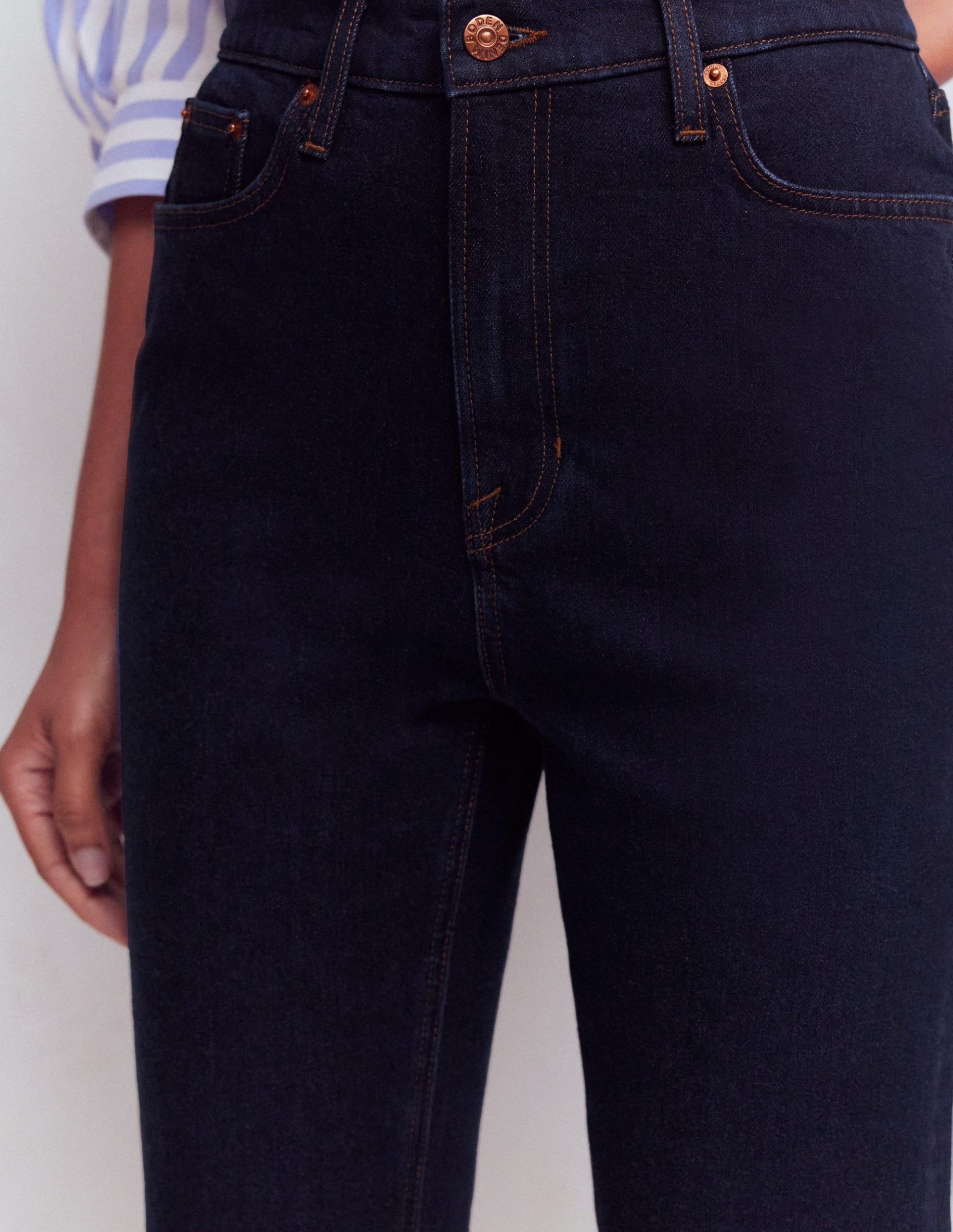 5-pocket Capri Jeans-Indigo - Image 2