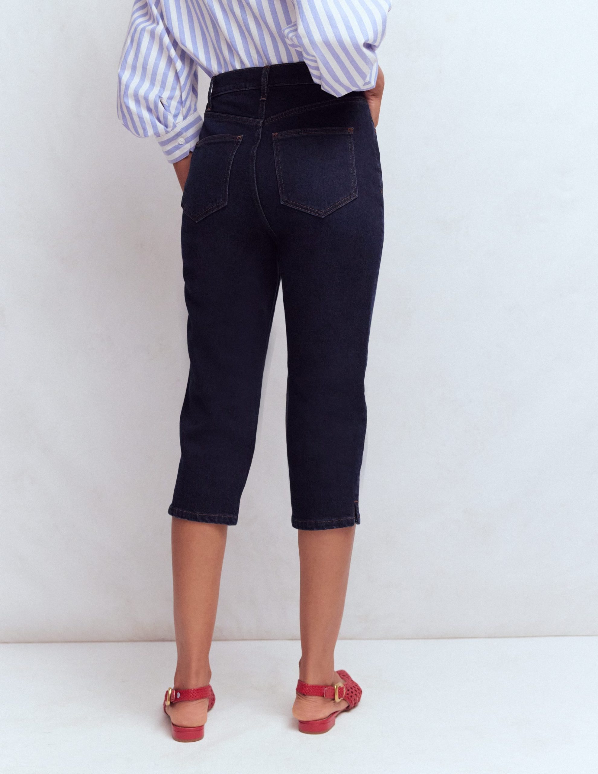 5-pocket Capri Jeans-Indigo - Image 3