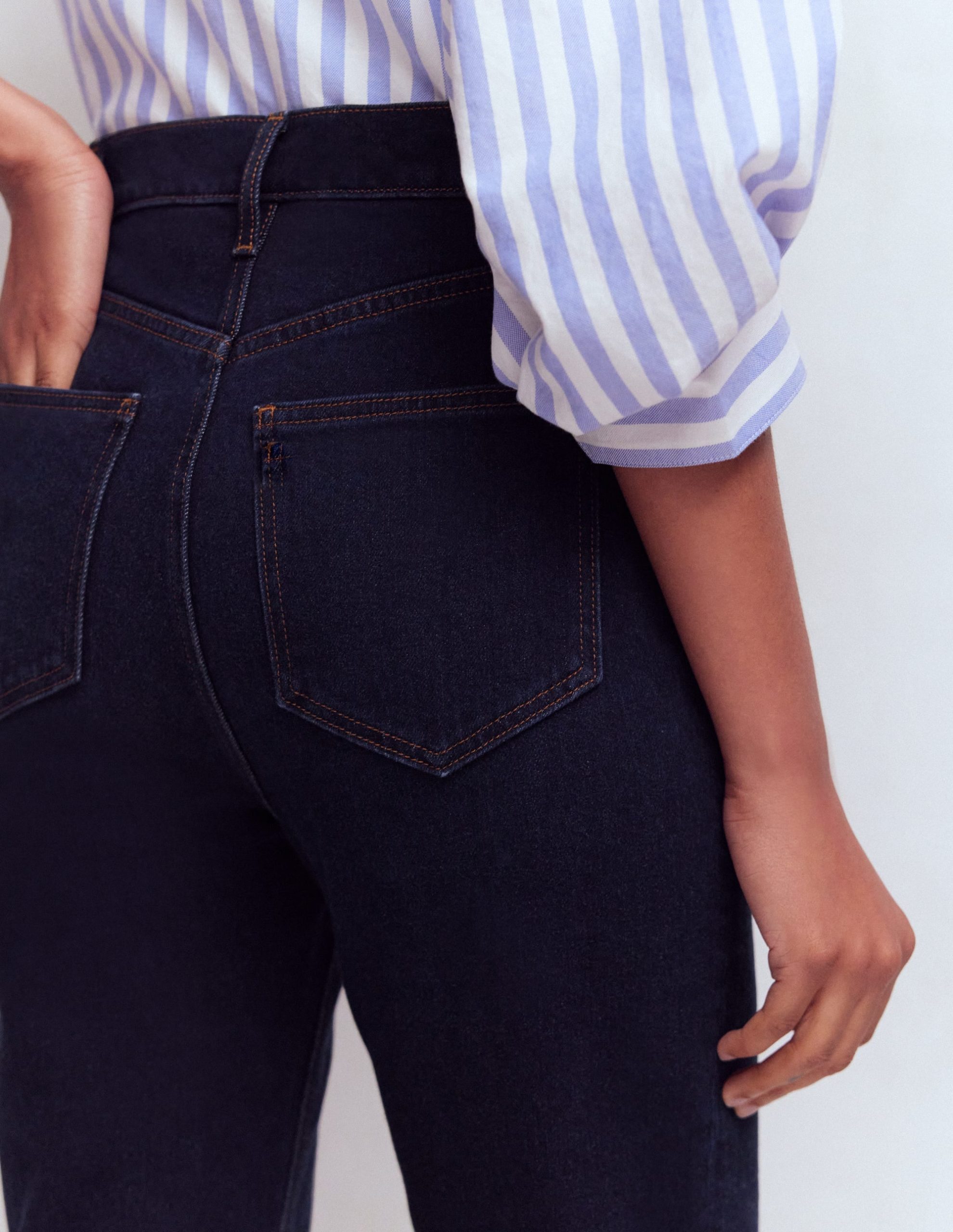 5-pocket Capri Jeans-Indigo - Image 5