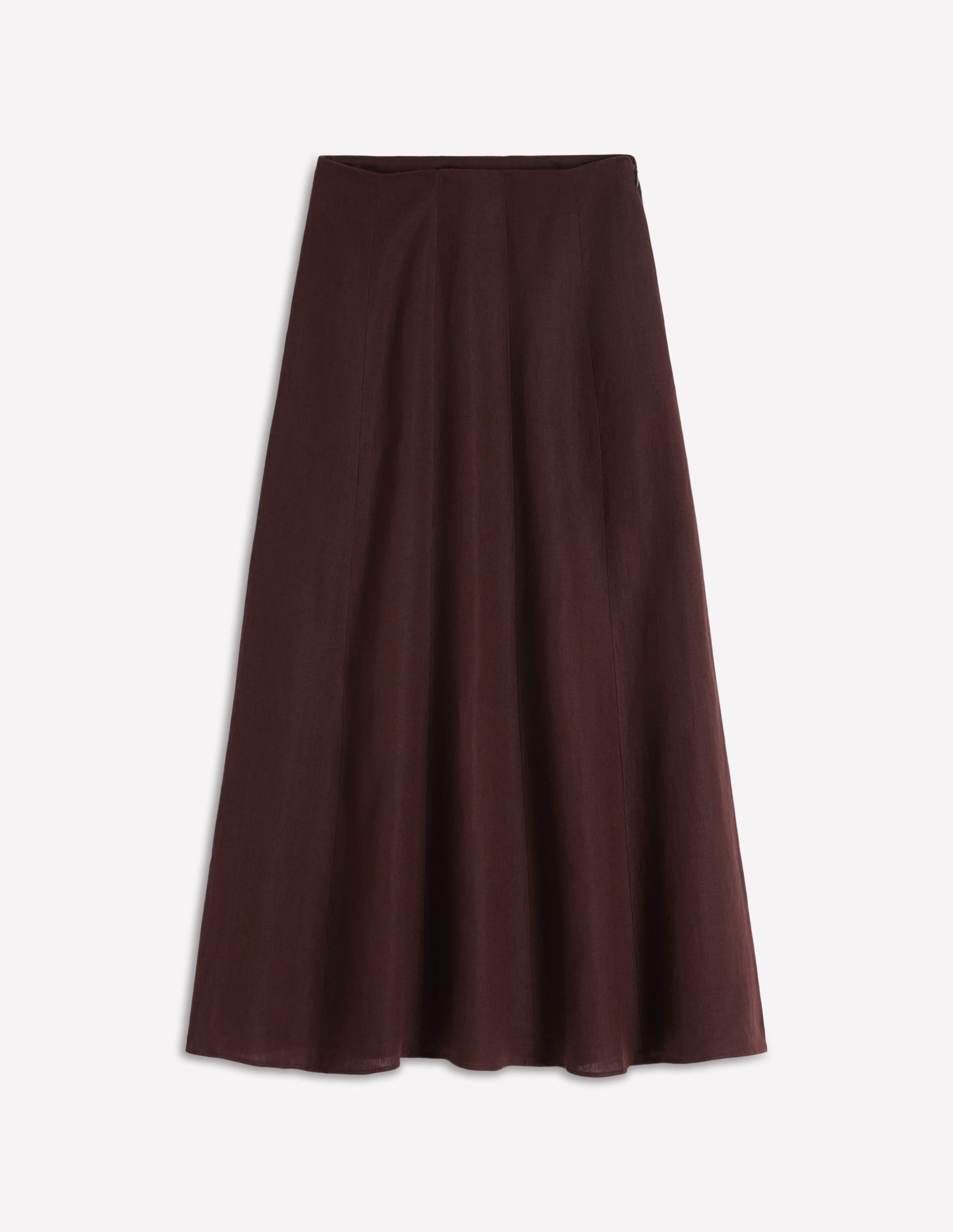 Miriam Linen Maxi Skirt-Bitter Chocolate - Image 8