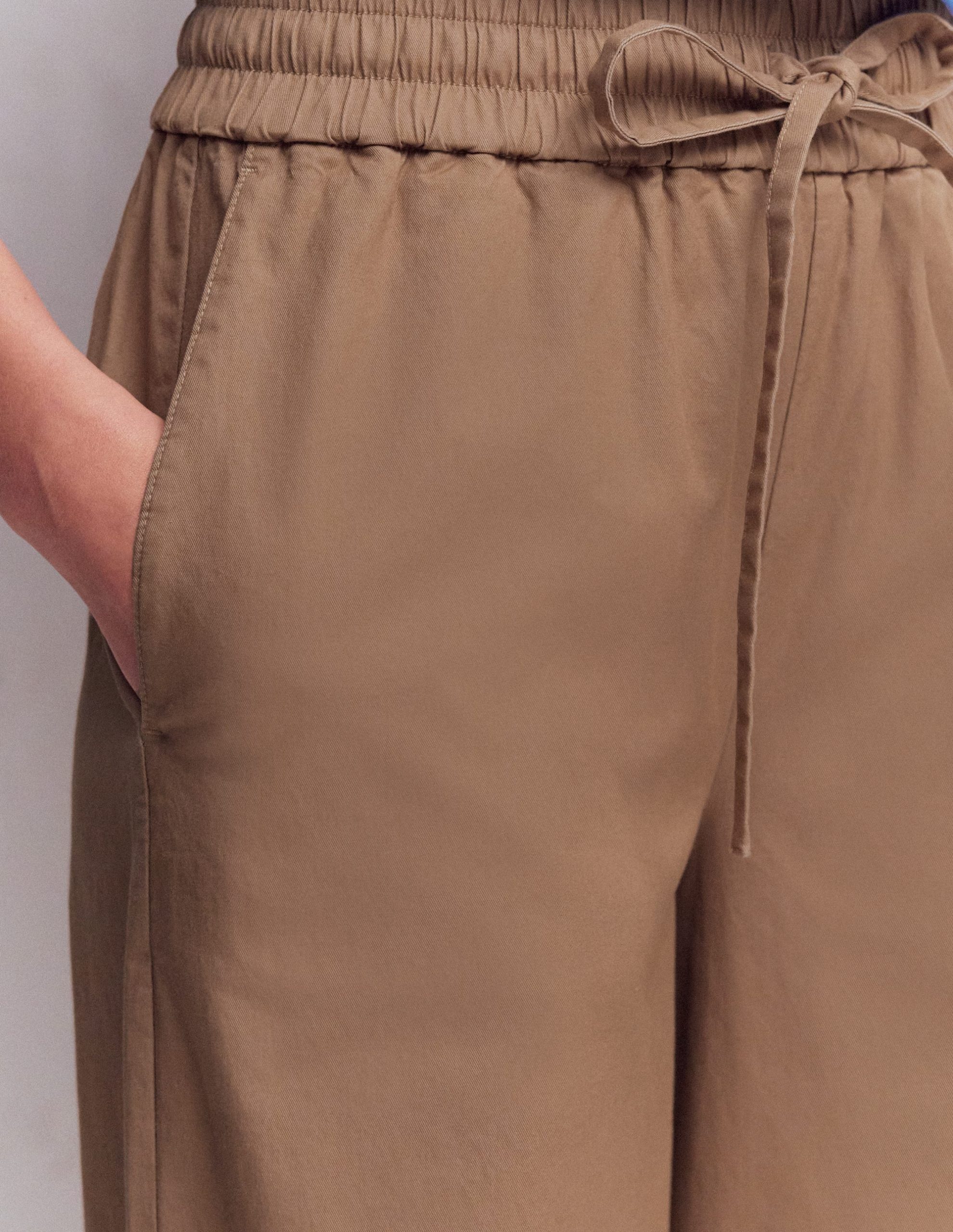 Greenwich Tie Waist Pants-Cappuccino - Image 2