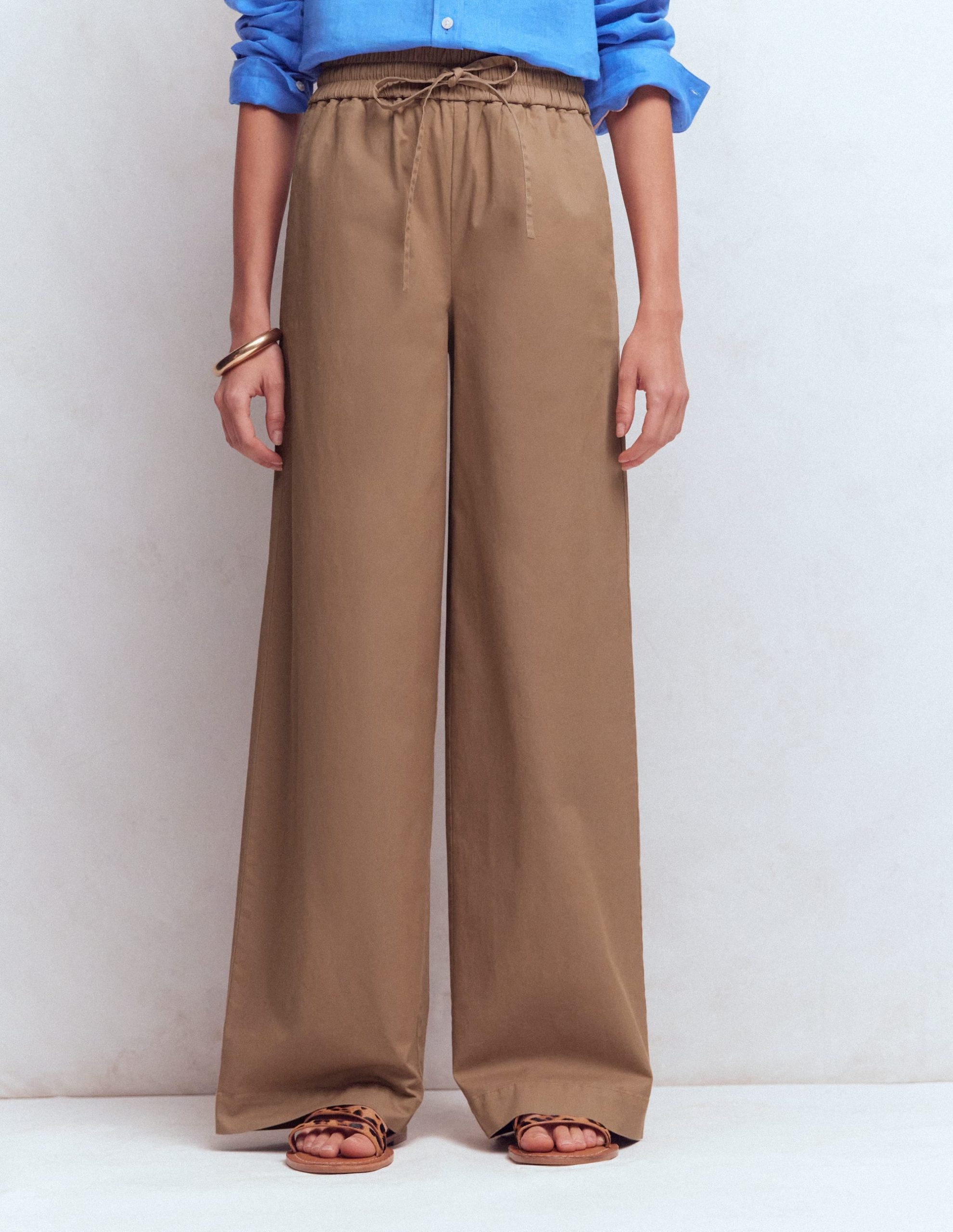 Greenwich Tie Waist Pants-Cappuccino - Image 4