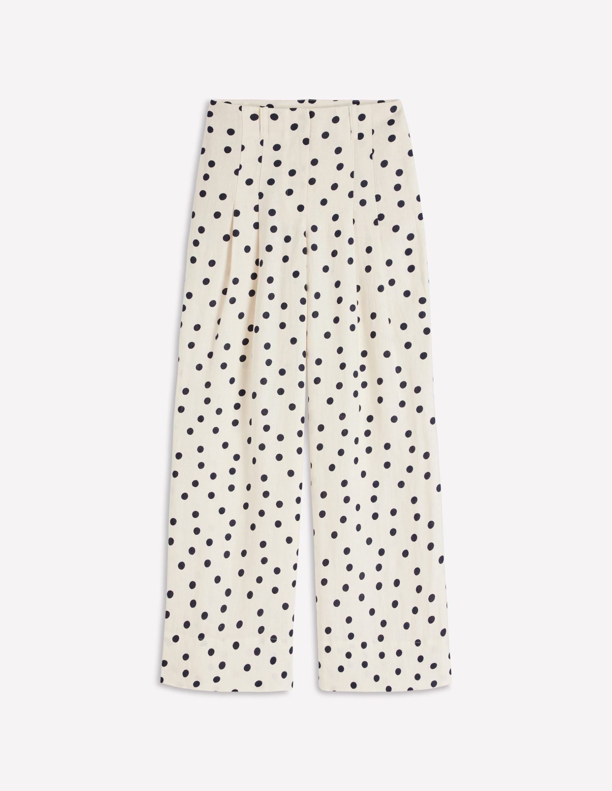 Mayfair Linen Pants-Ivory. Painted Dot - Image 6