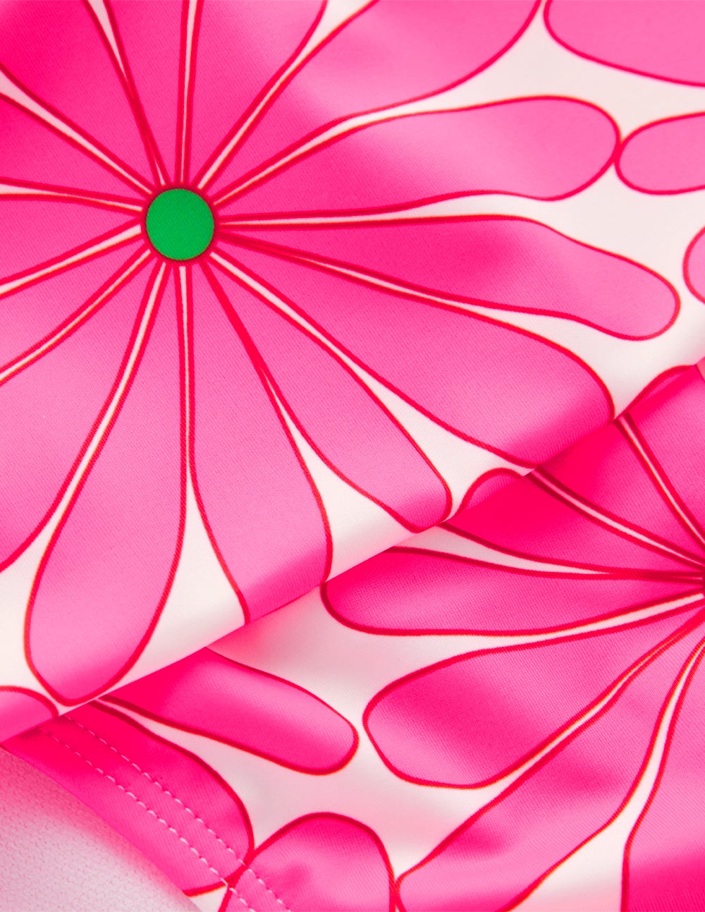 Classic Fold Bikini Bottoms-Sangria Sunset. Daisy Blossom - Image 7