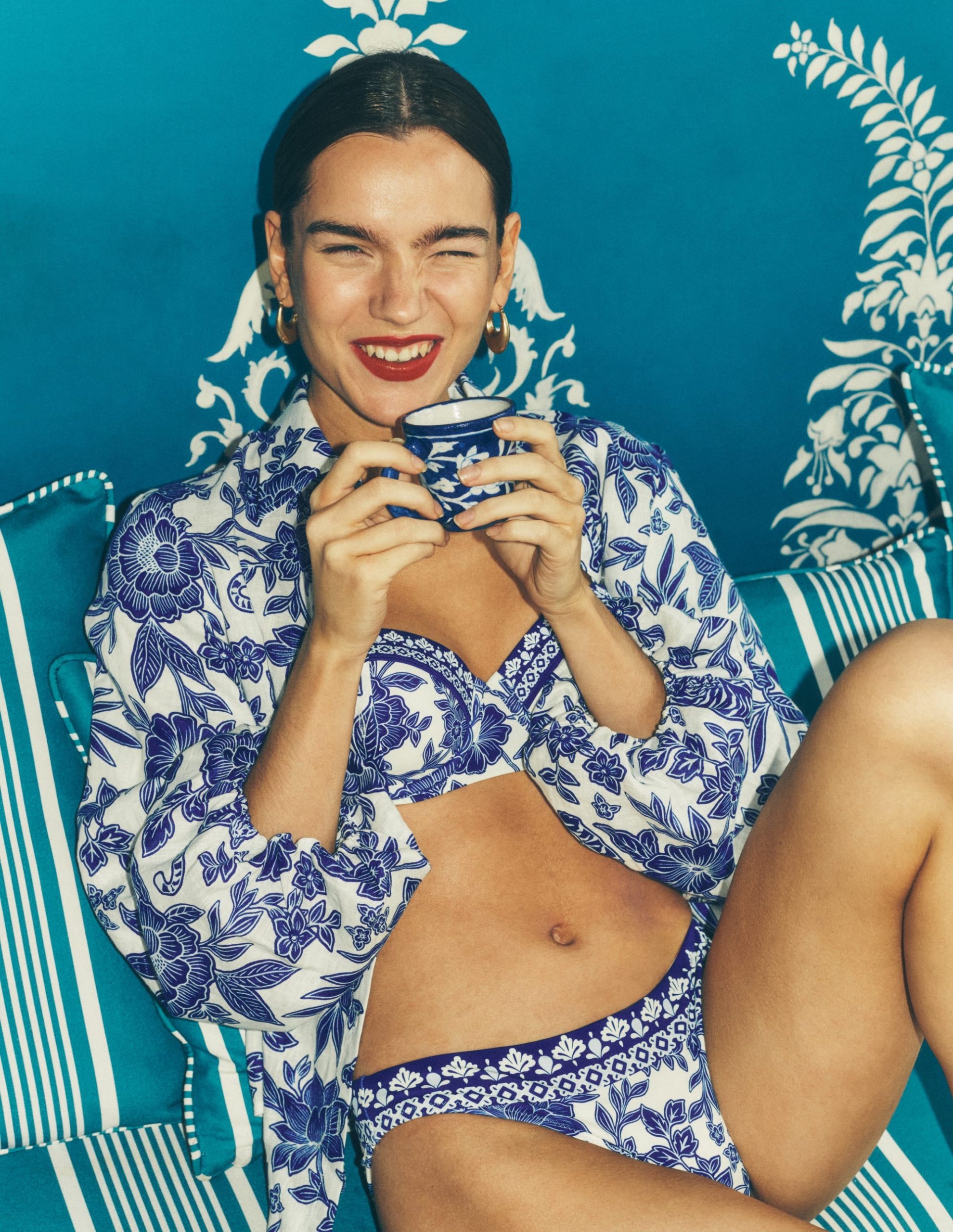 Classic Bikini Bottoms-Mazarine Blue. Tigers Paradise - Image 5