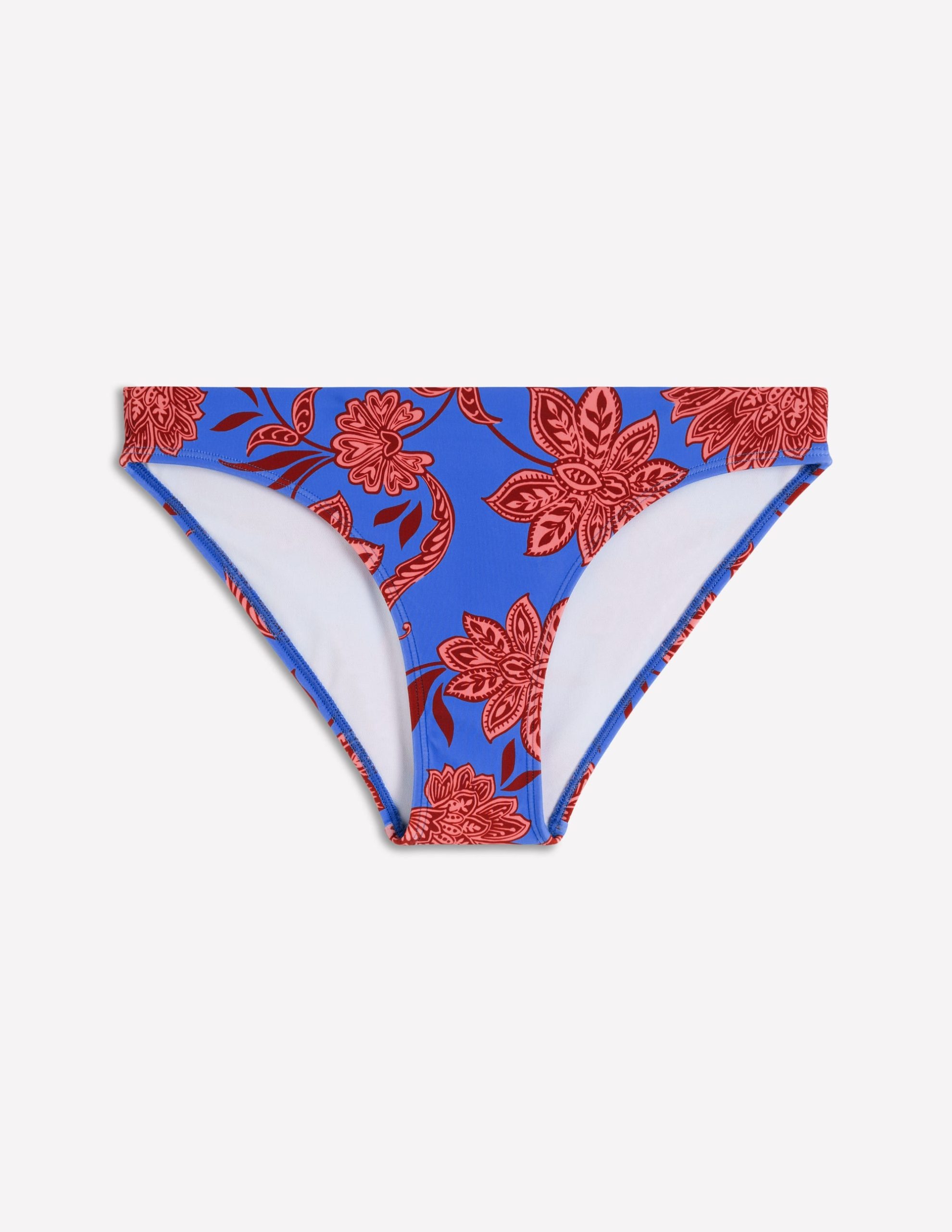 Classic Bikini Bottoms-Blue. Elegant Blossom - Image 5