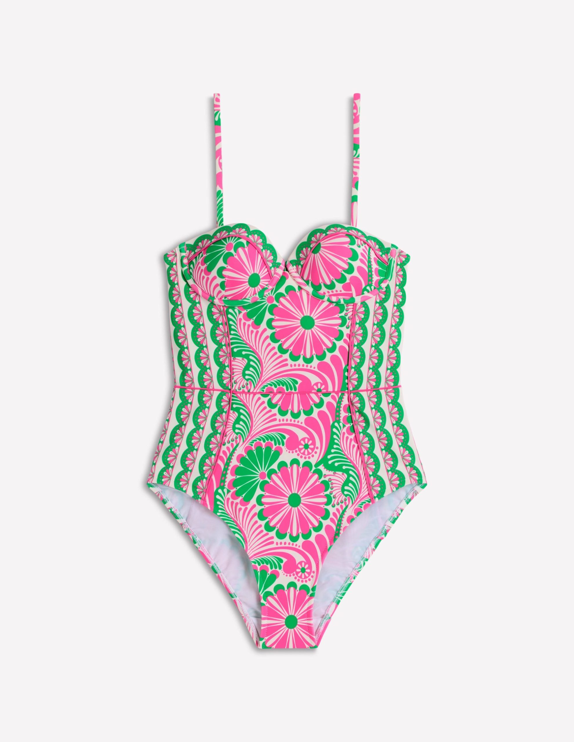Rhodes Cup Sized Swimsuit-Pink. Euphoric Gardens - Image 7