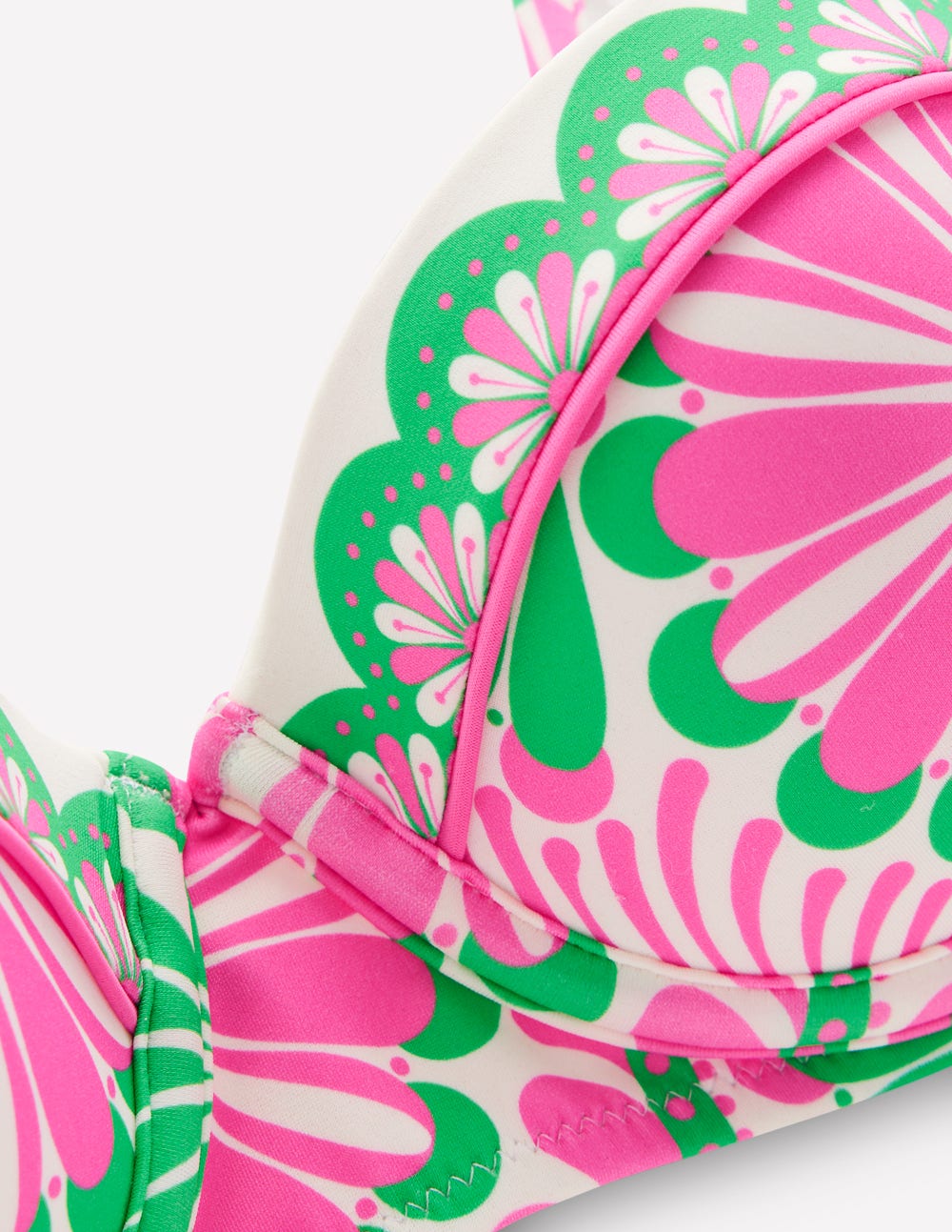 Rhodes Cup Sized Bikini Top-Pink. Euphoric Gardens - Image 8