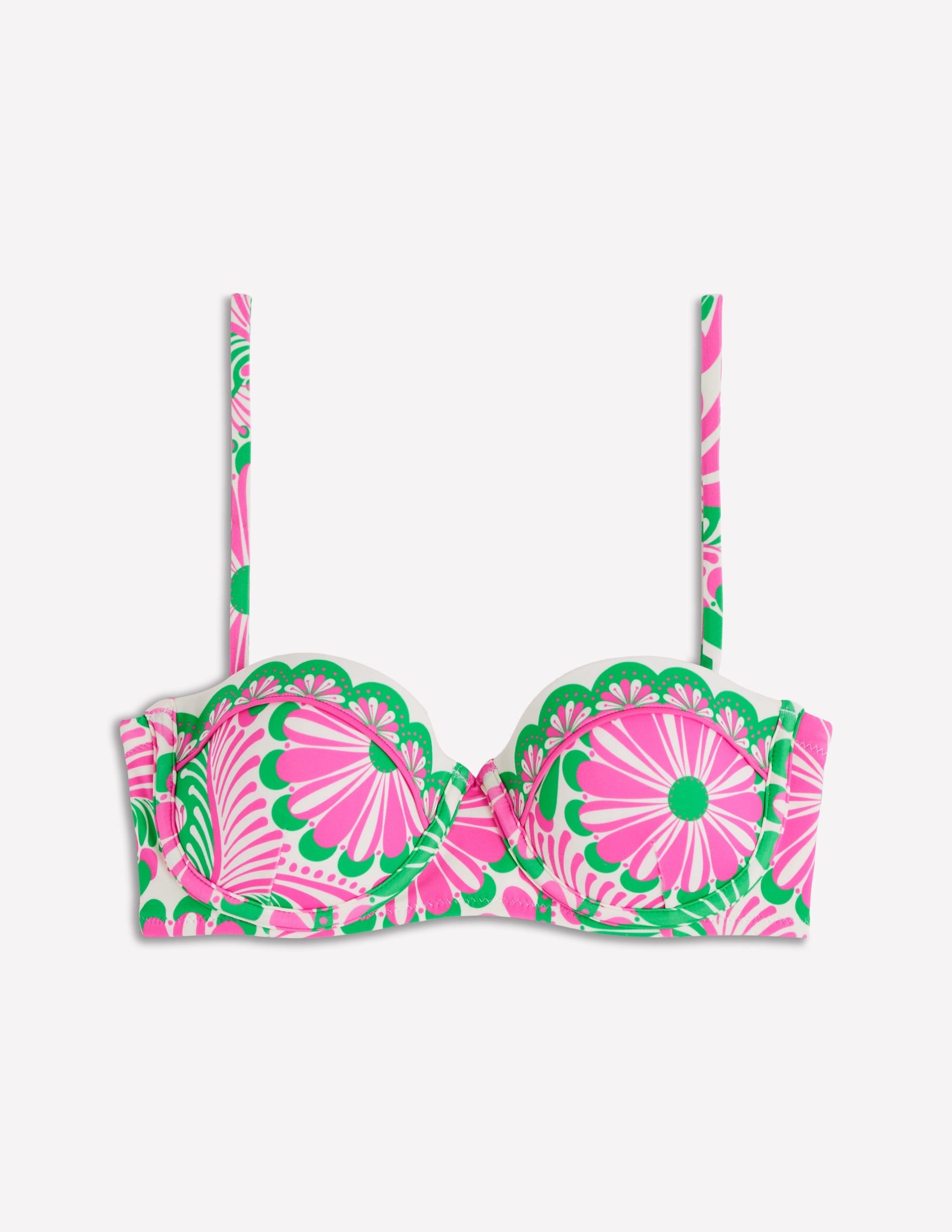 Rhodes Cup Sized Bikini Top-Pink. Euphoric Gardens - Image 7