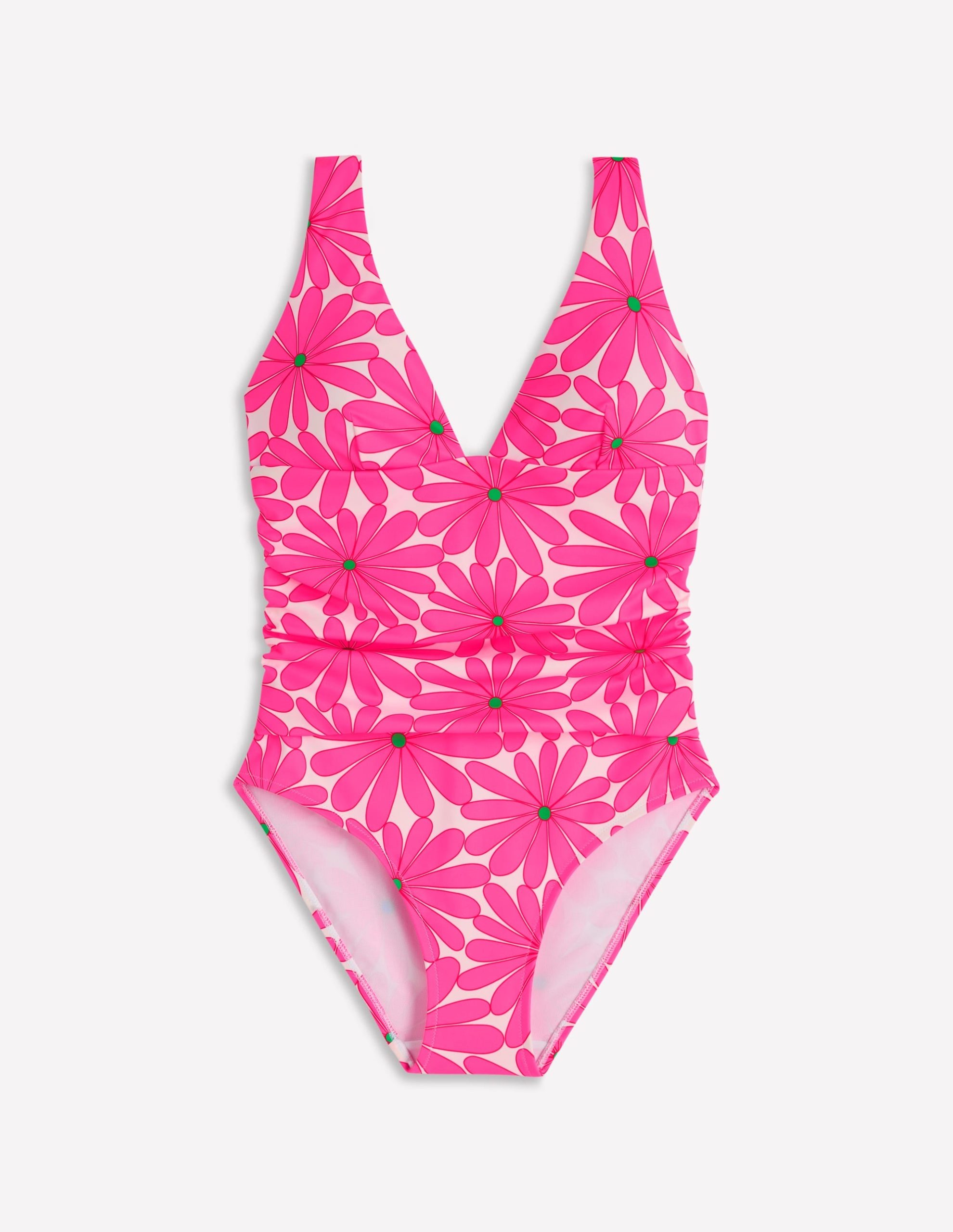 Mykonos Deep V Swimsuit-Sangria Sunset. Daisy Blossom - Image 7