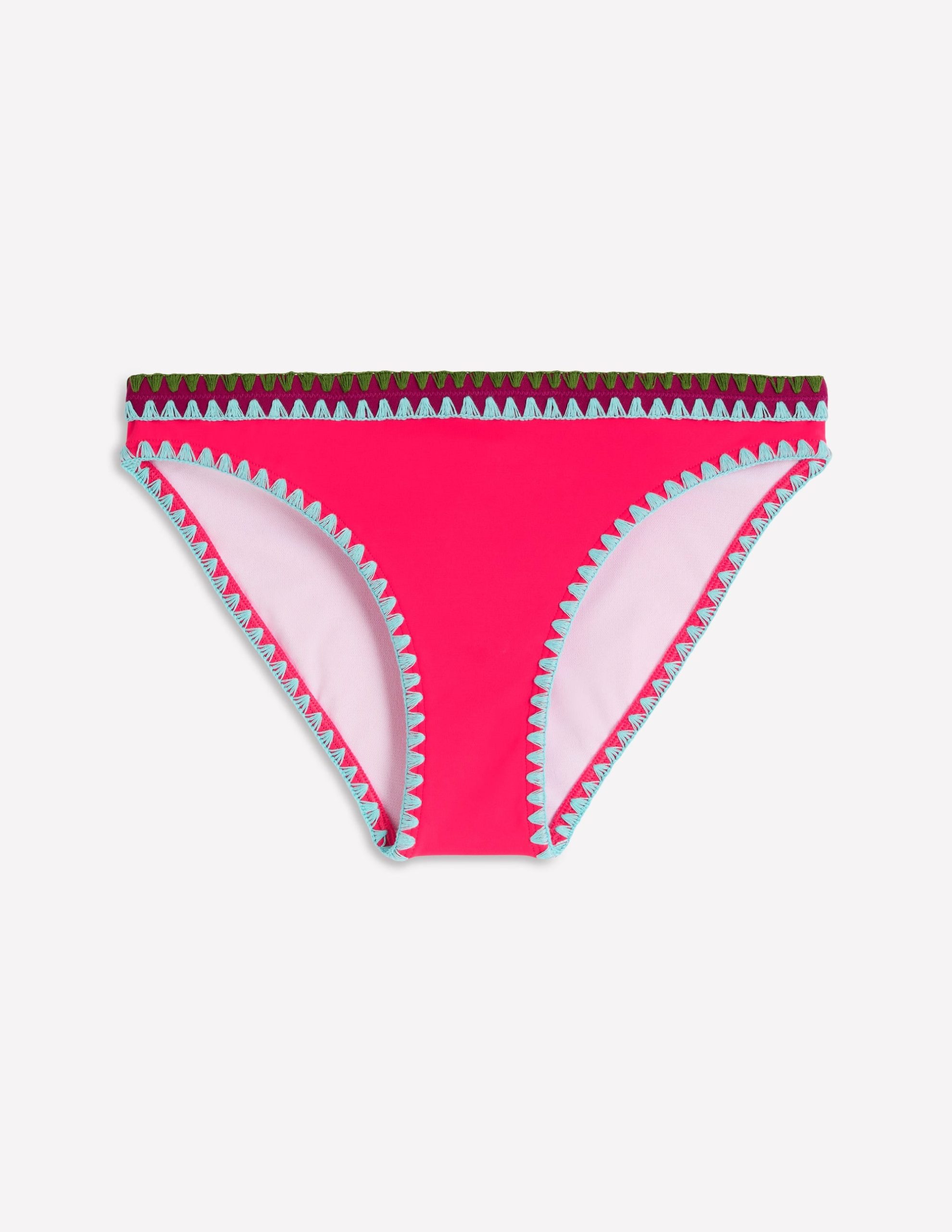 Porto Bikini Bottoms-Rosy. Embroidery - Image 5