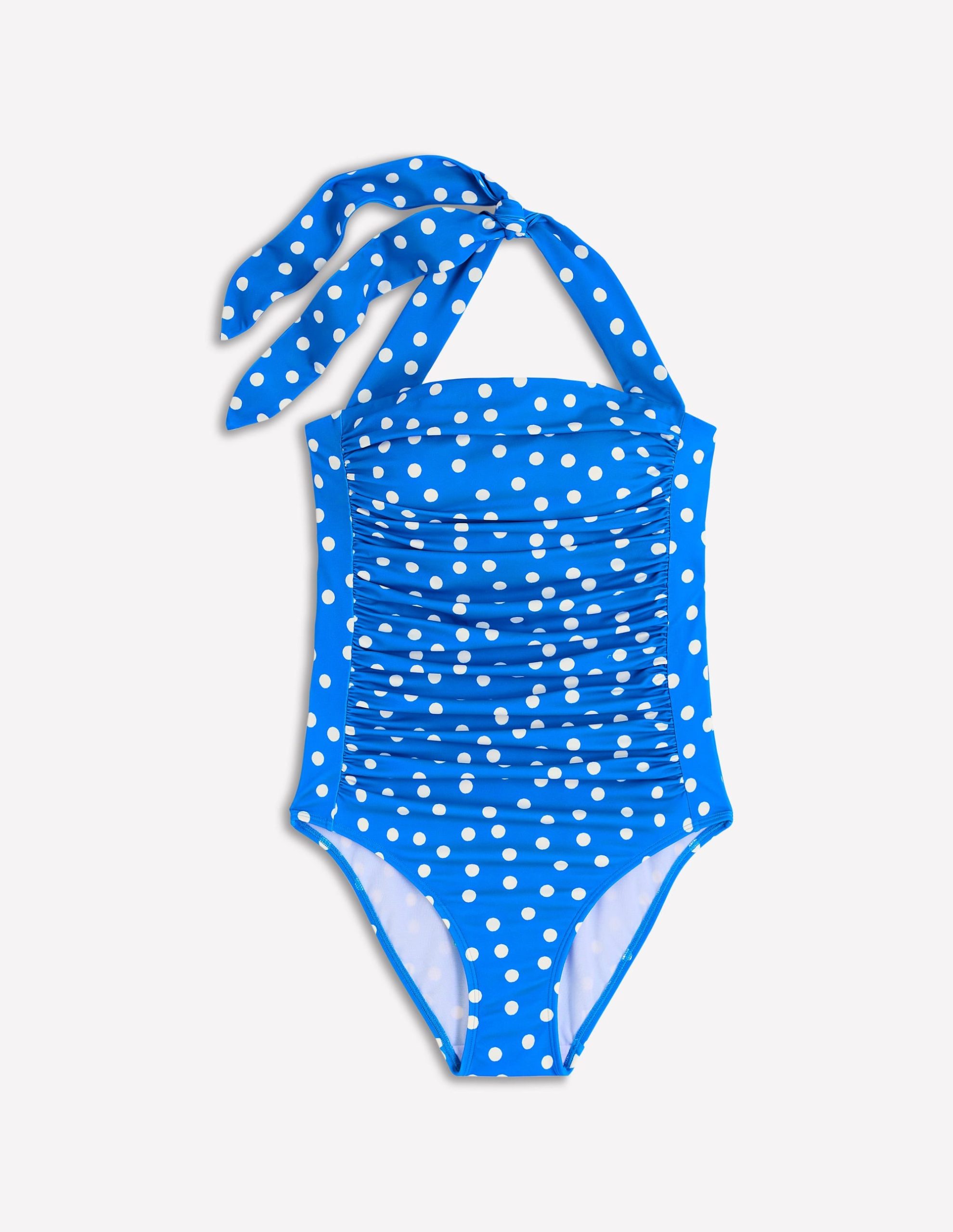 Kythira Ruched Swimsuit-Blue. Painted Dot - Image 8