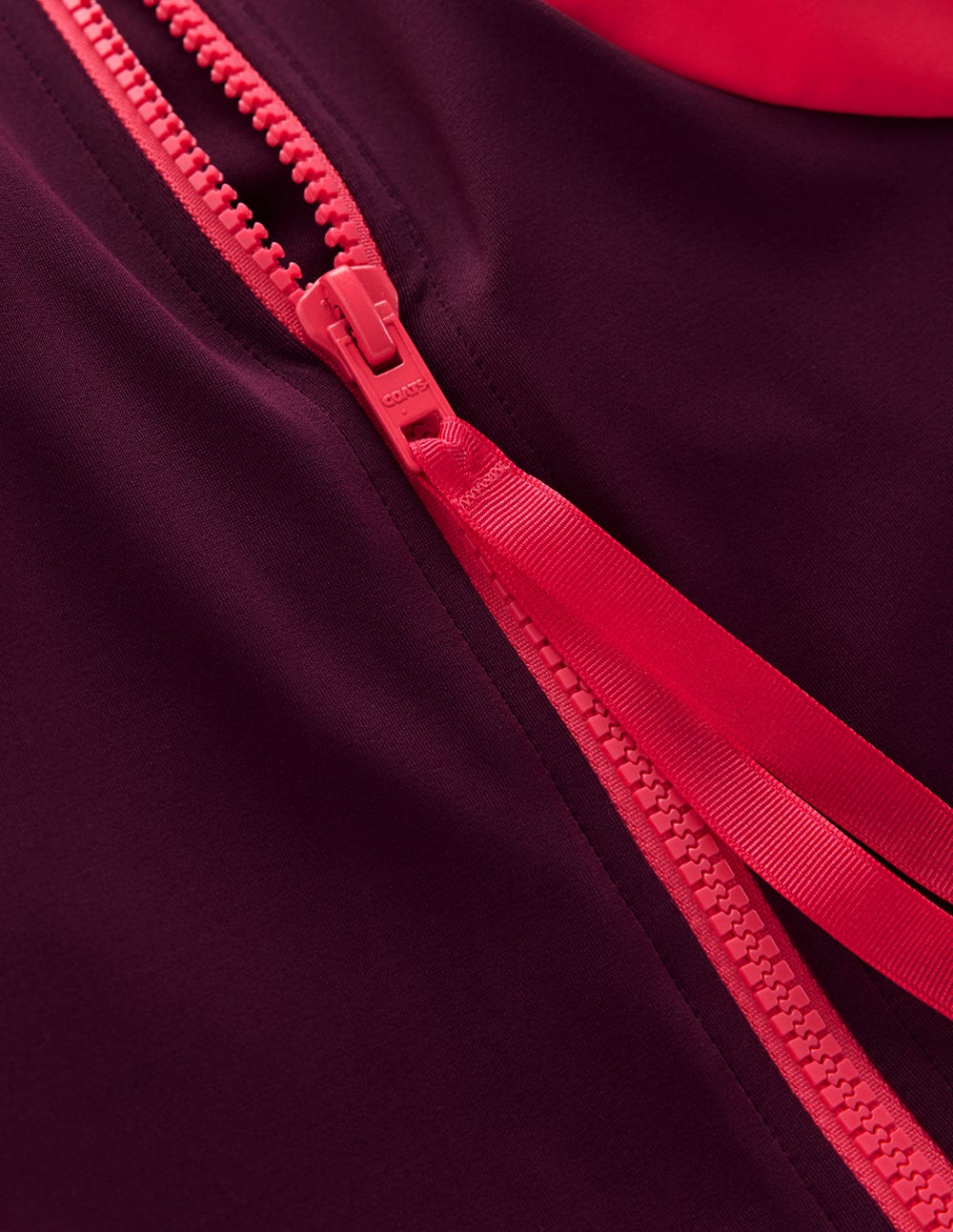 Sporty High Neck Swimsuit-Purple. Colourblock - Image 7
