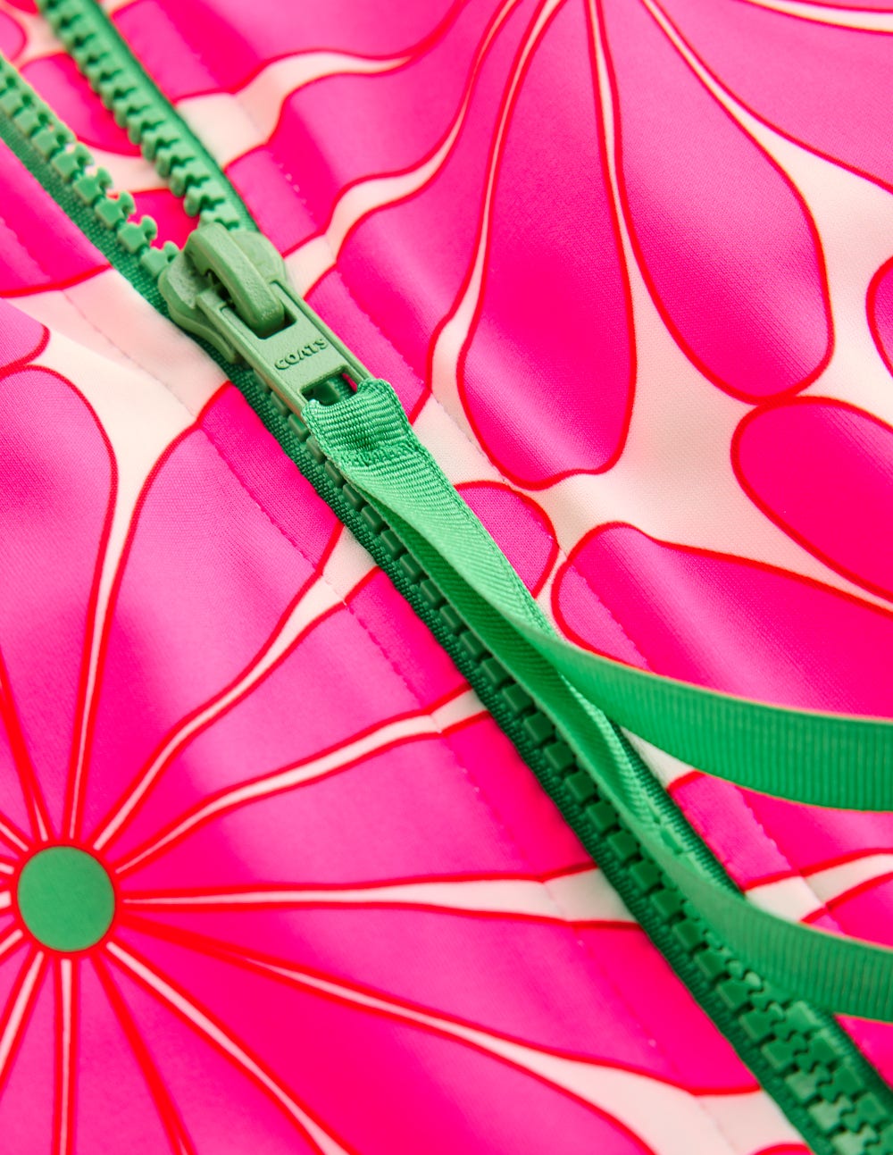 Sporty High Neck Swimsuit-Sangria Sunset. Daisy Blossom - Image 6