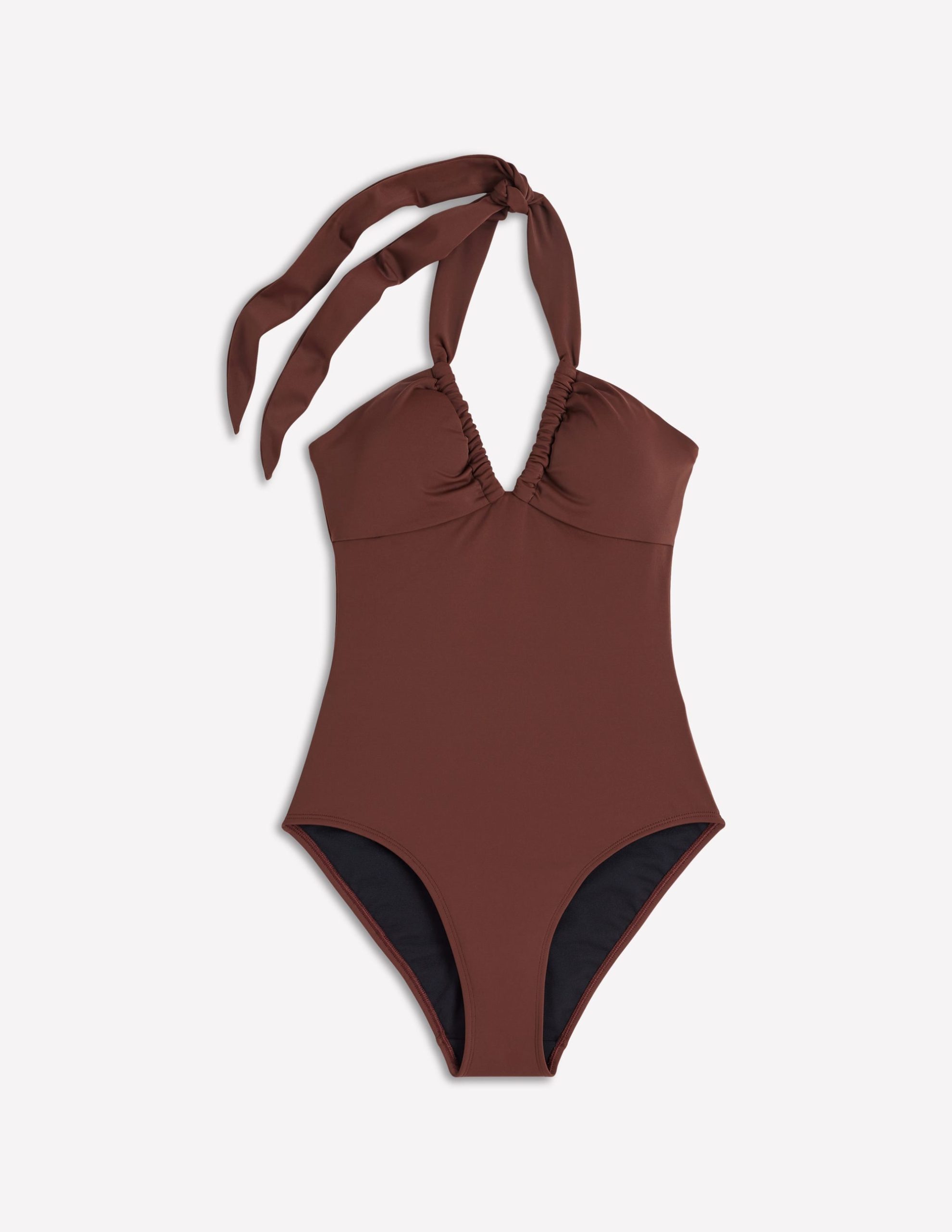 Minori Halter Tie Swimsuit-Cinnamon - Image 5