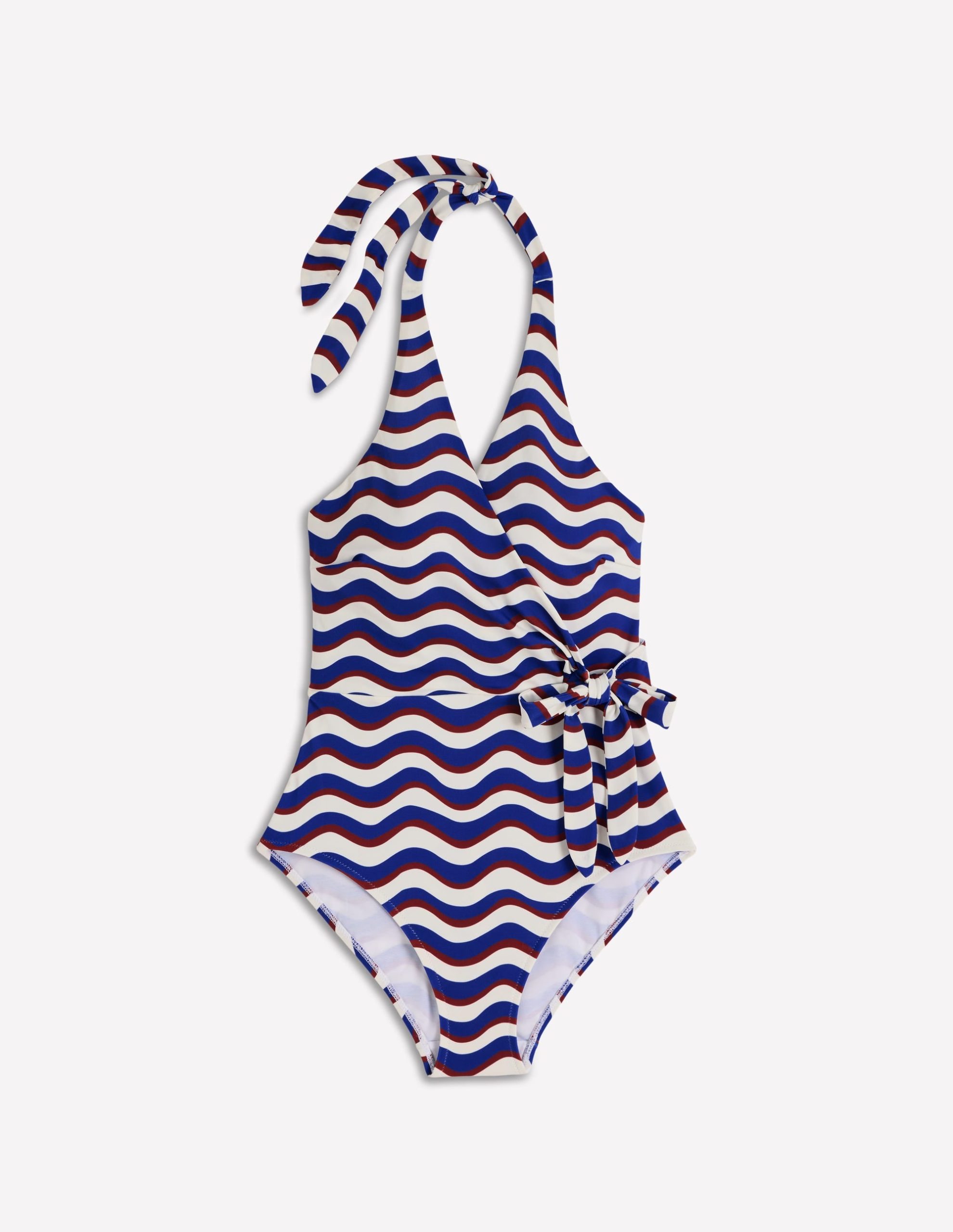 Tilos Tie Side Swimsuit-Multi. Wave Stripe - Image 6