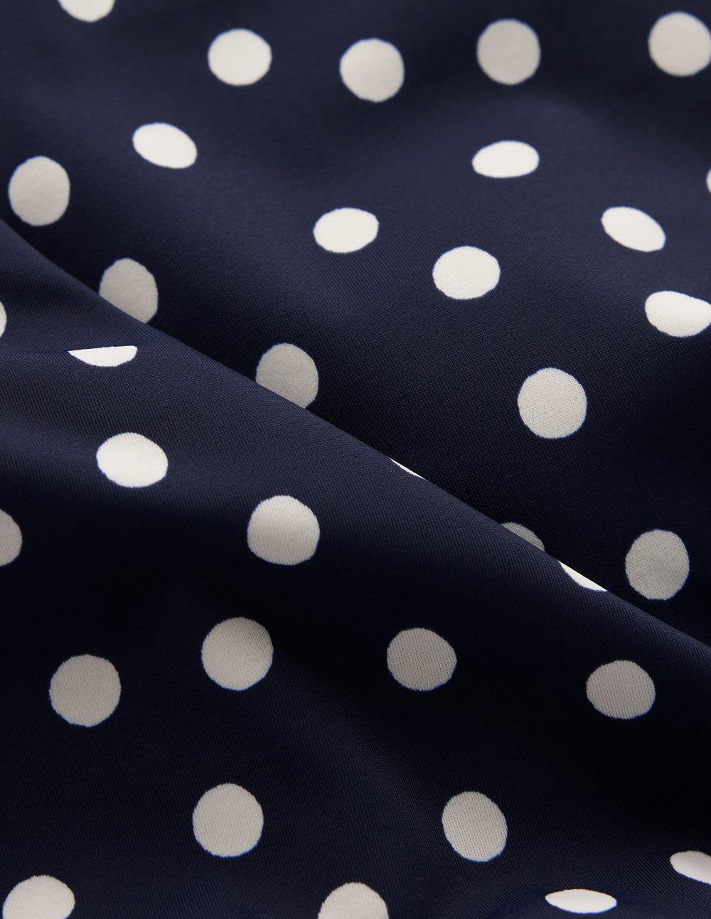 Tilos Tie Side Swimsuit-French Navy. Painted Dot - Image 7